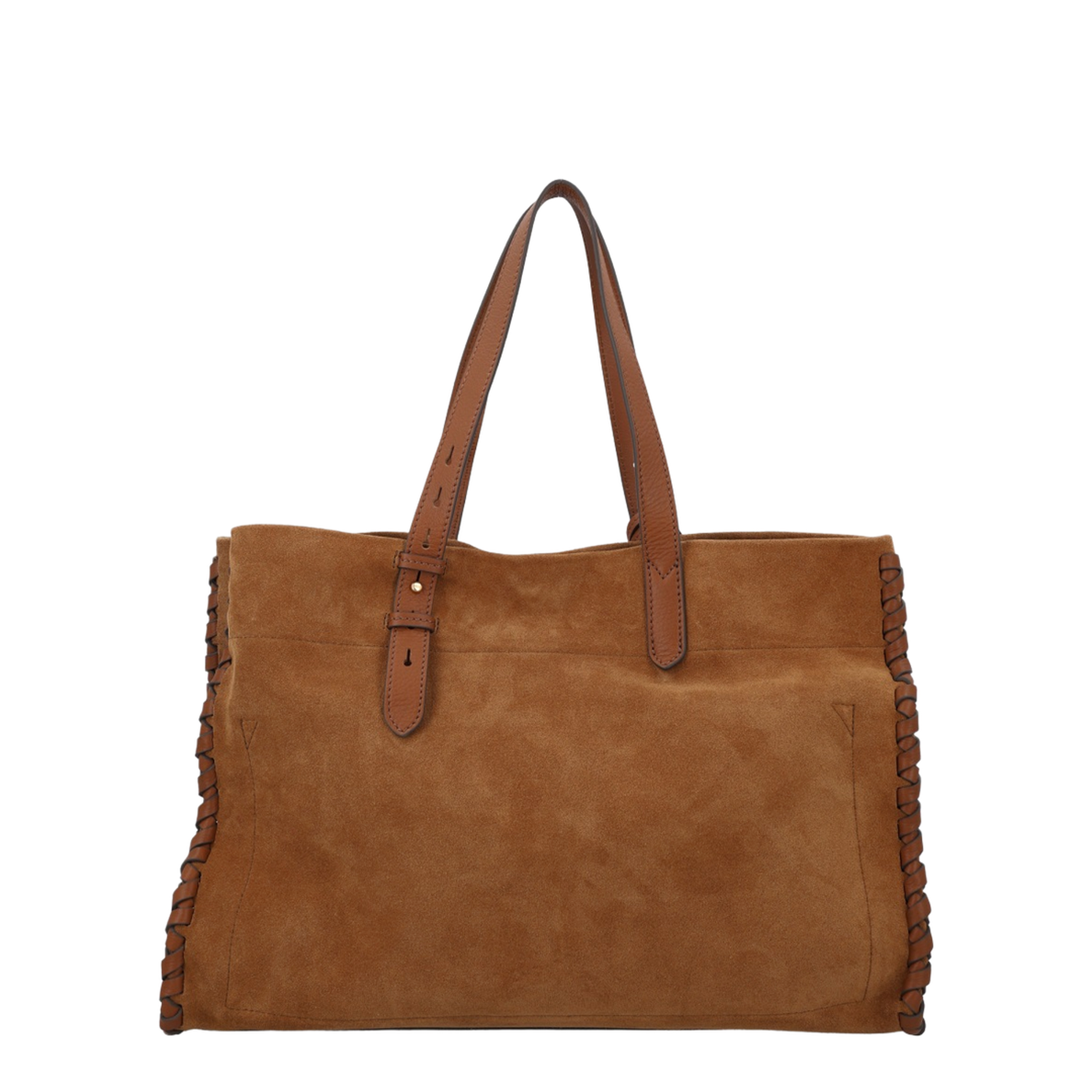 Mortimer Suede Leather Tote - Pecan - Image 2
