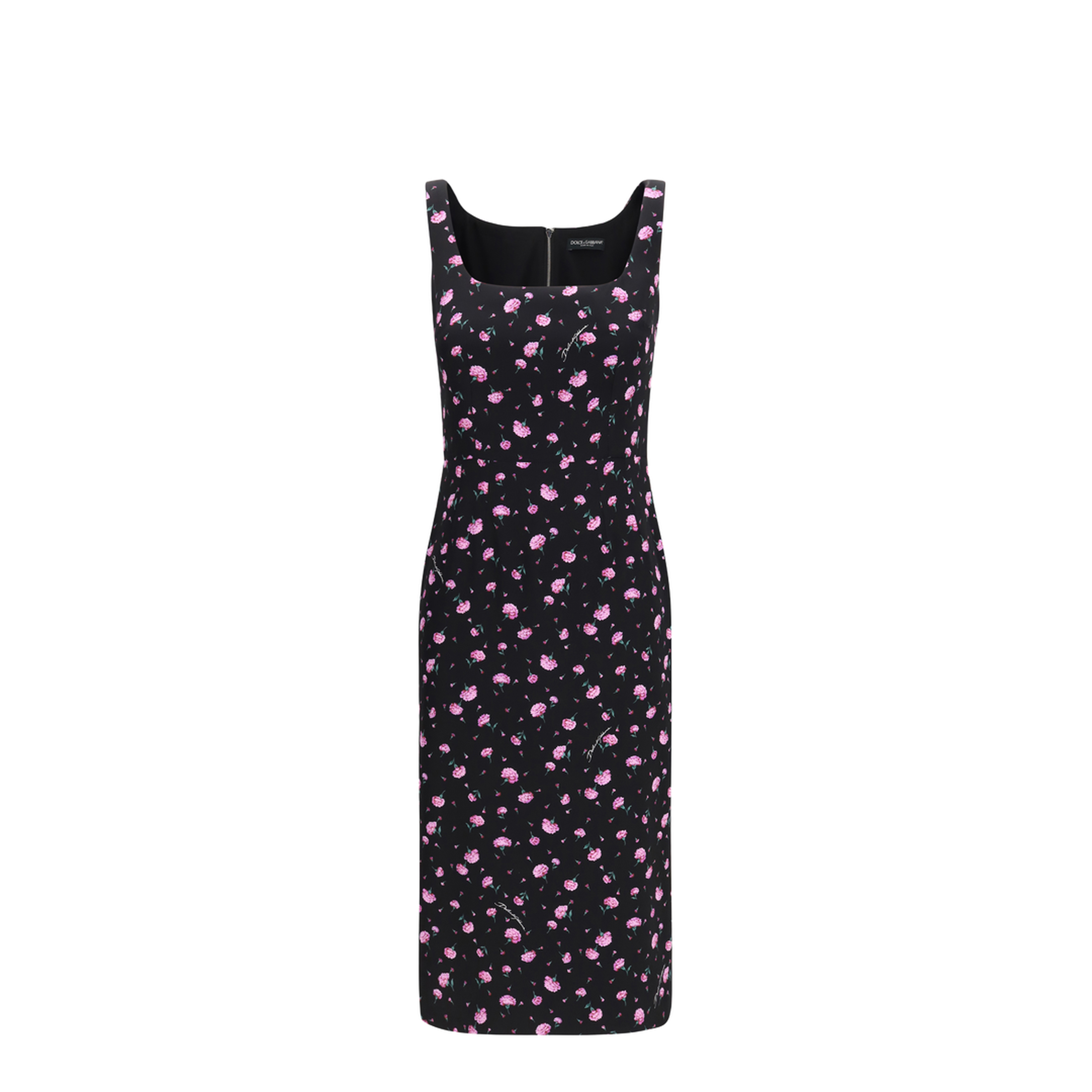 Flowers Print Sheath Dress - Image 1