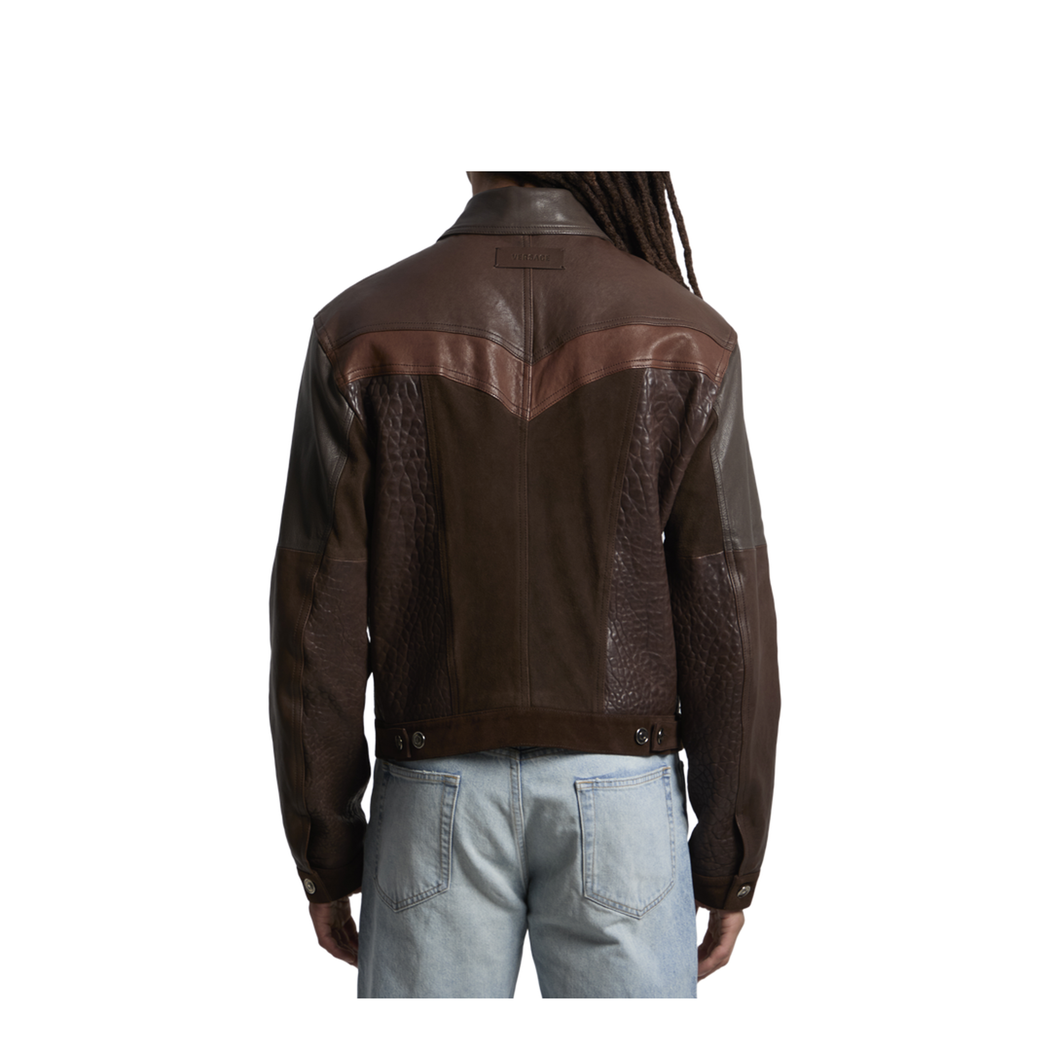 Men's Leather Jacket Brown - Image 4