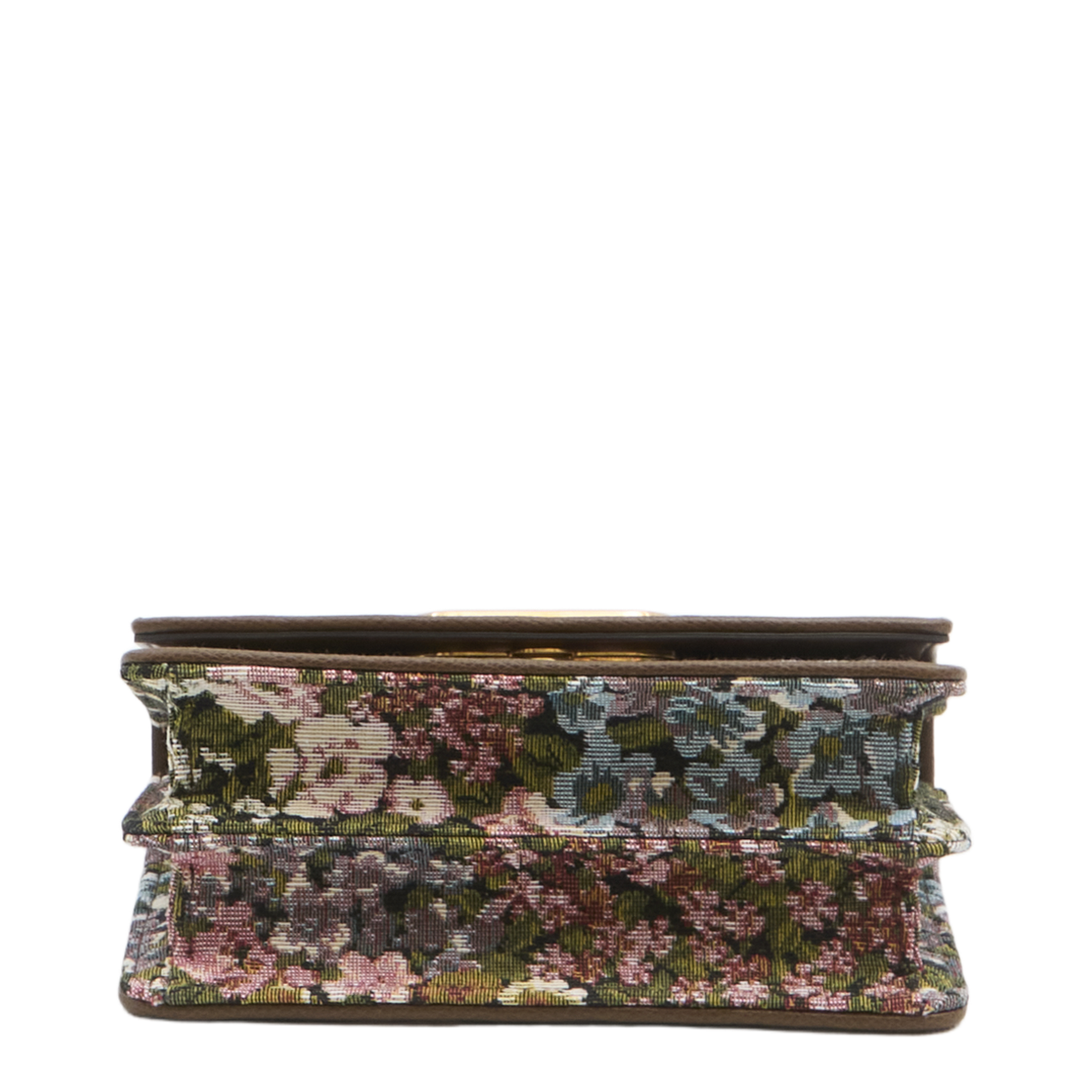 Embroidered Fabric Vain Shoulder Bag - Image 3