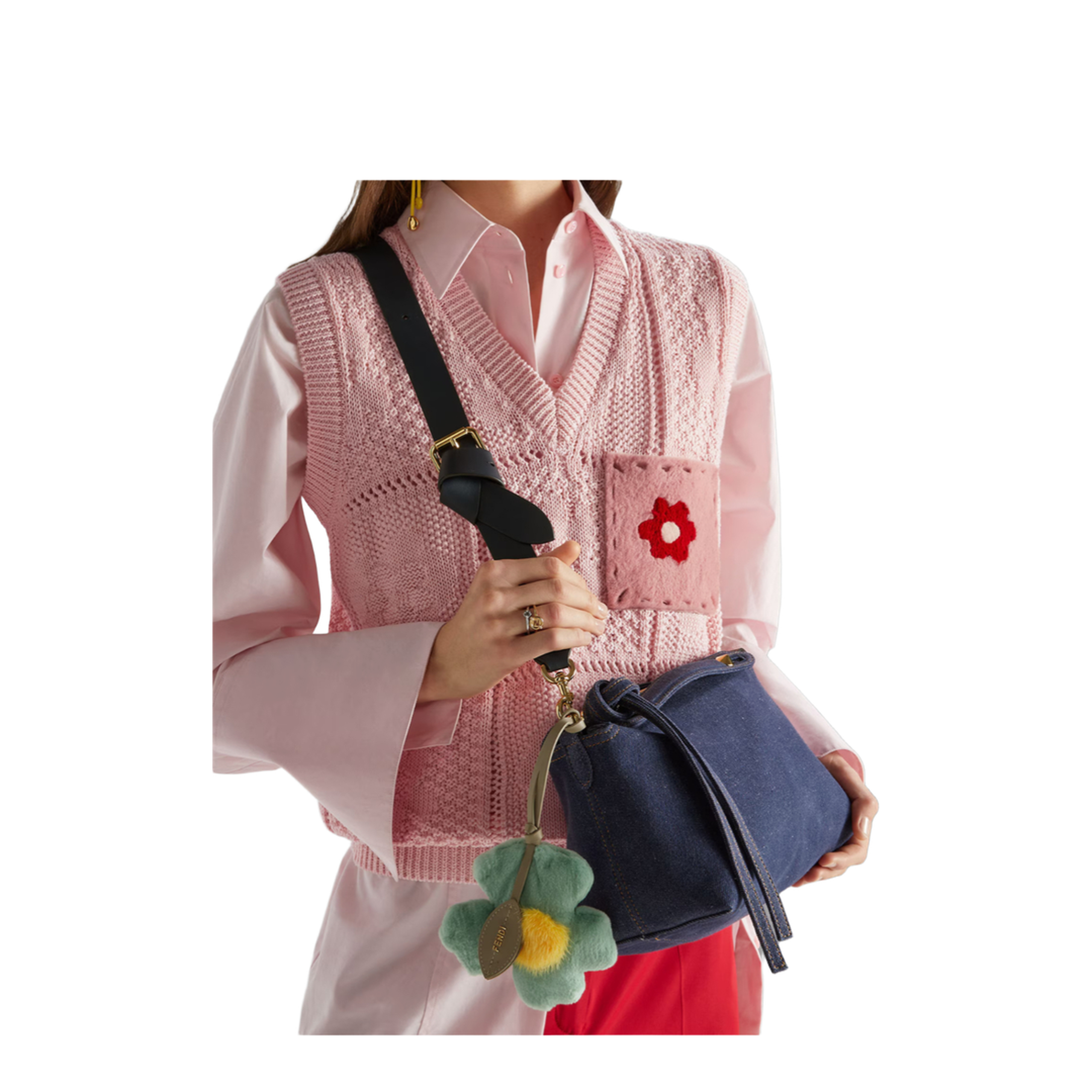 By The Way Soft Medium Cotton Boston Bag - Dark Blue - Image 5