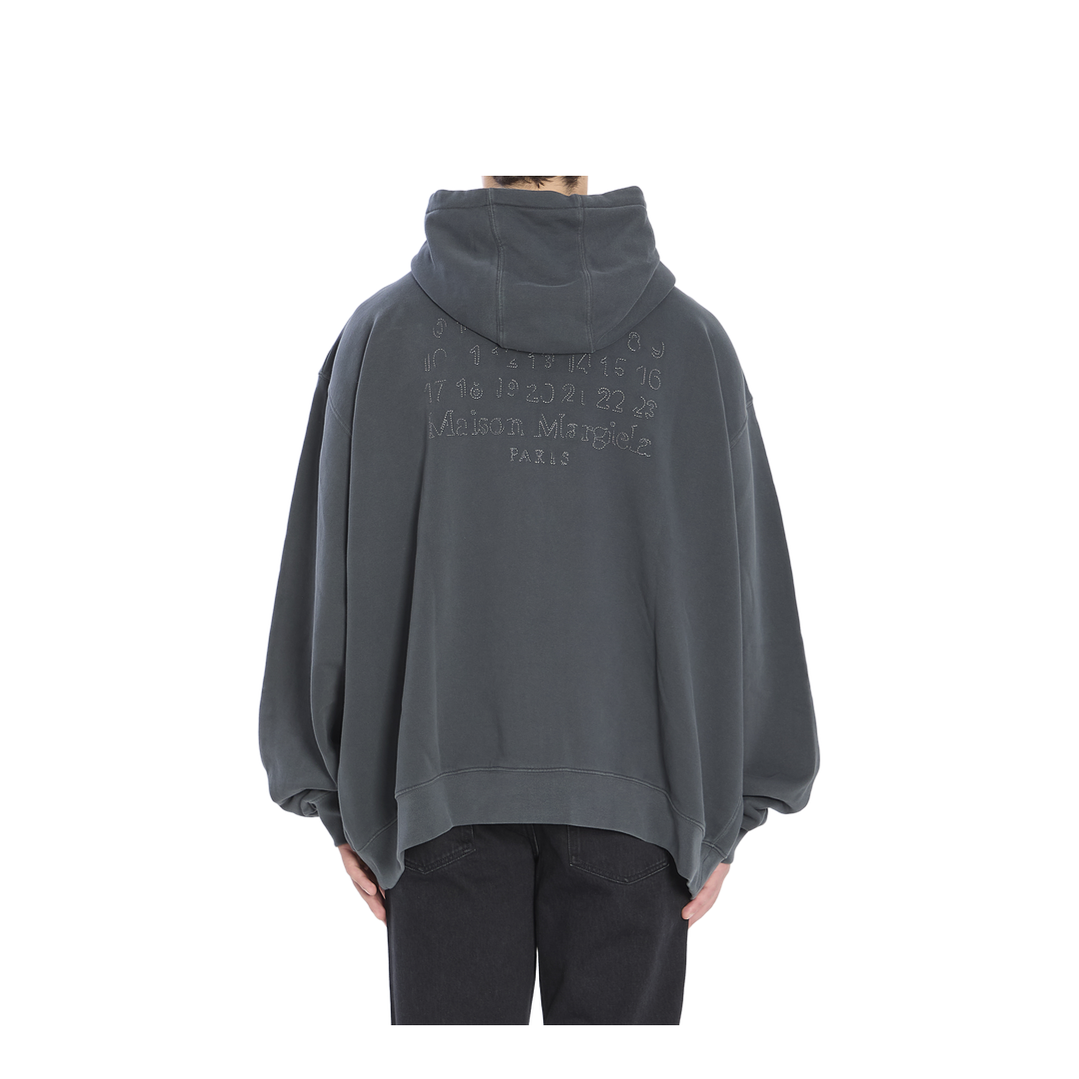 Graphite Cotton Oversize Sweatshirt In Gray - Image 4