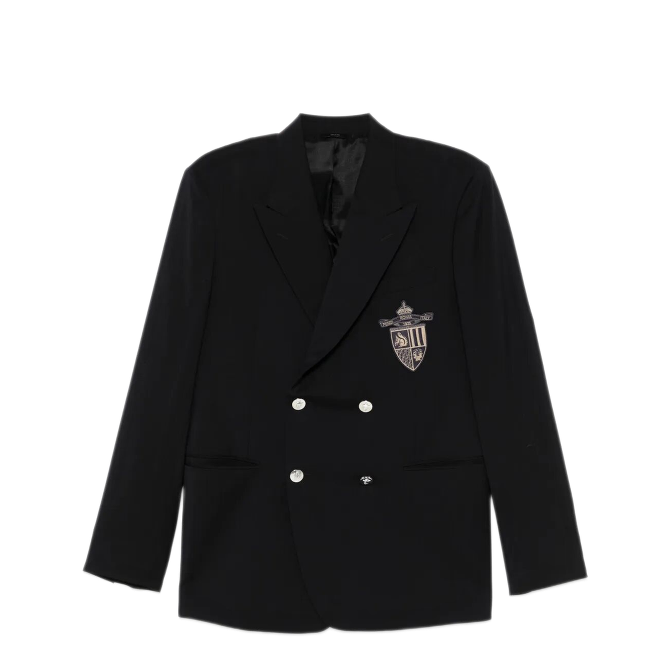 Straight-Cut Double Breasted Wool Jacket - Image 1