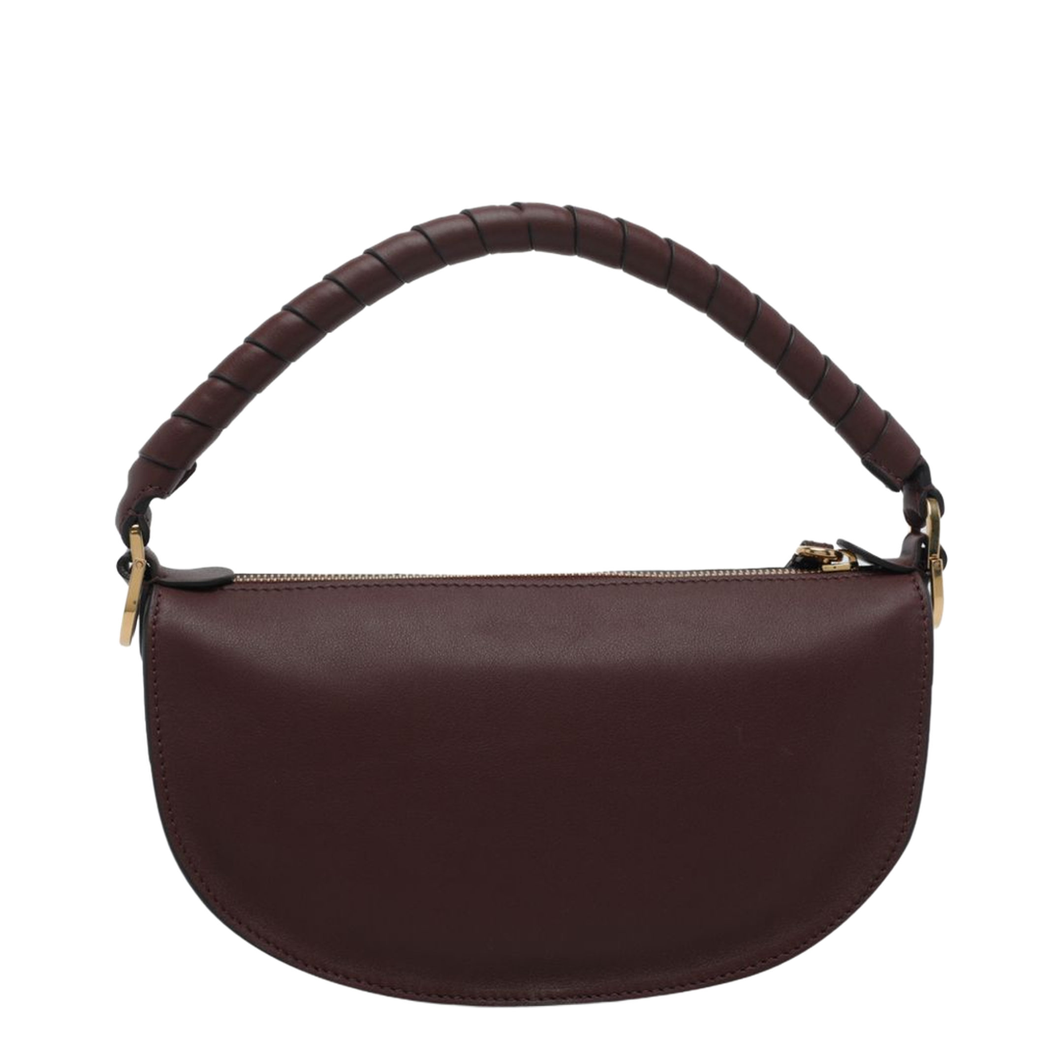 Marcie Mini Calf Leather Shoulder Bag - Brown - Image 4