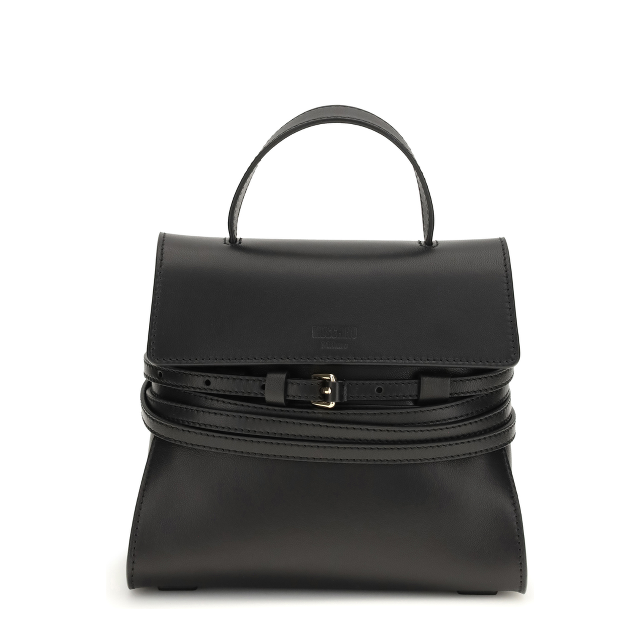 Tie Me Calf Leather Shoulder Bag - White - Image 1