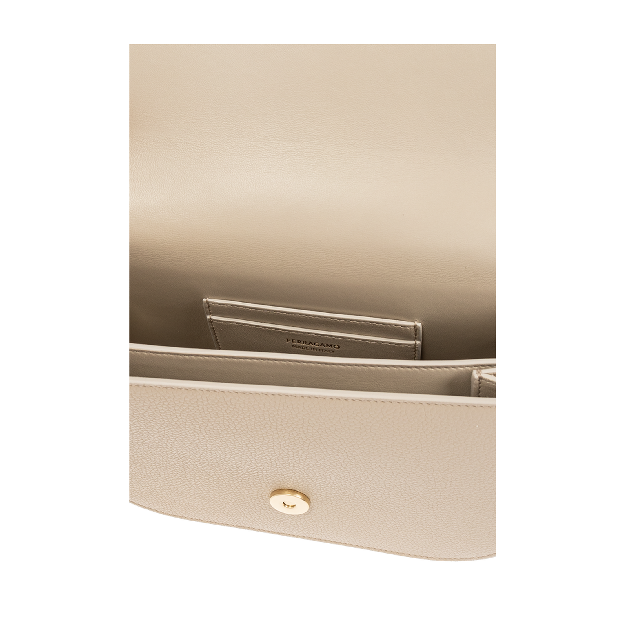 Double Gancini Shoulder Bag in Beige - Image 5