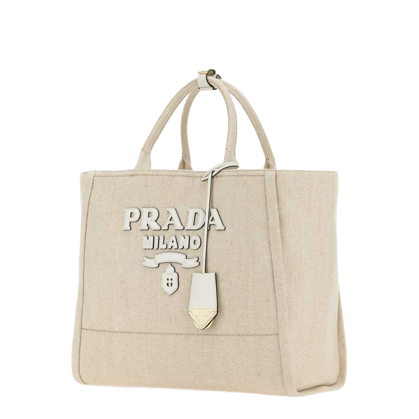 Large Canvas Shopping Bag - Naturale Bianco - Image 2