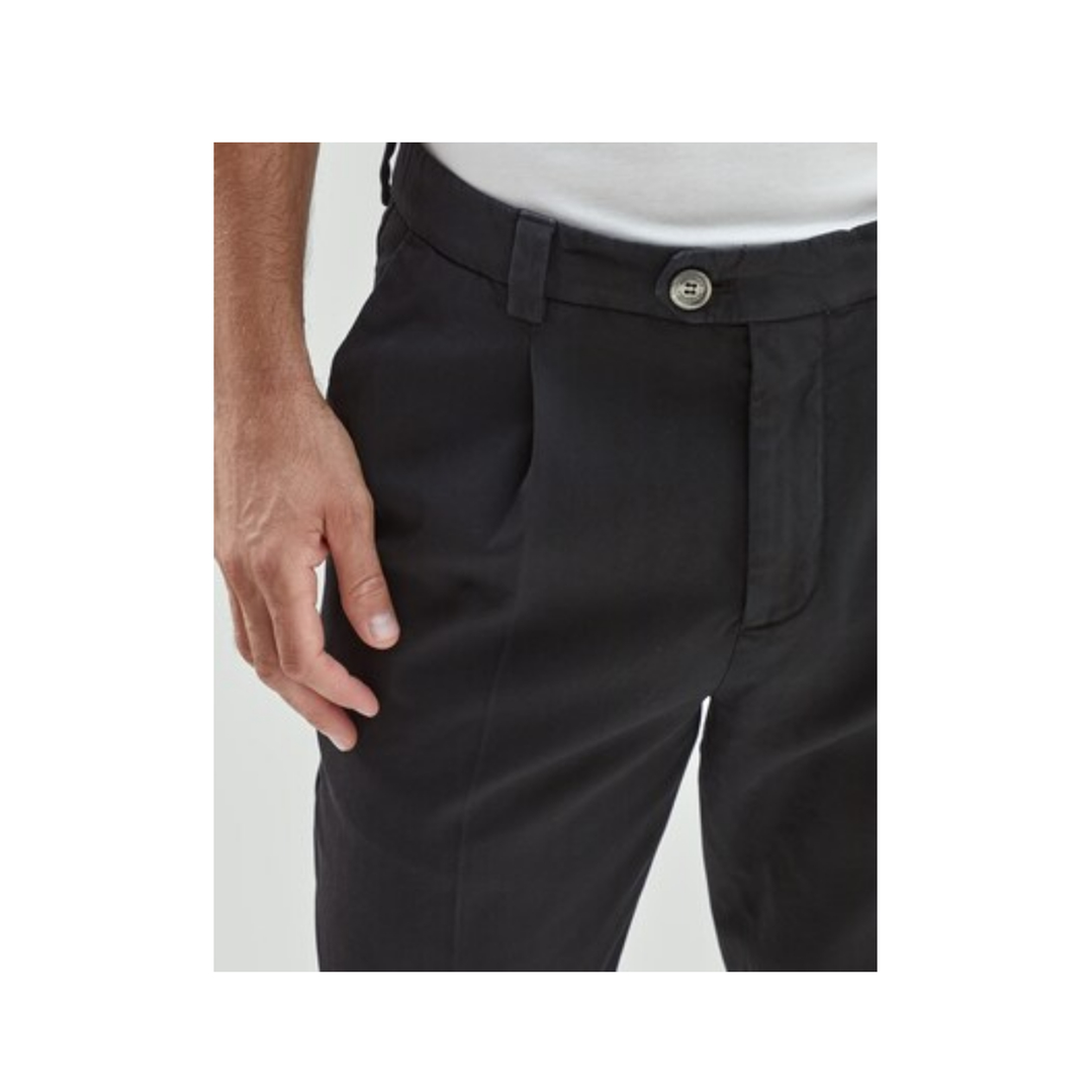 Black Cotton Pants - Image 5
