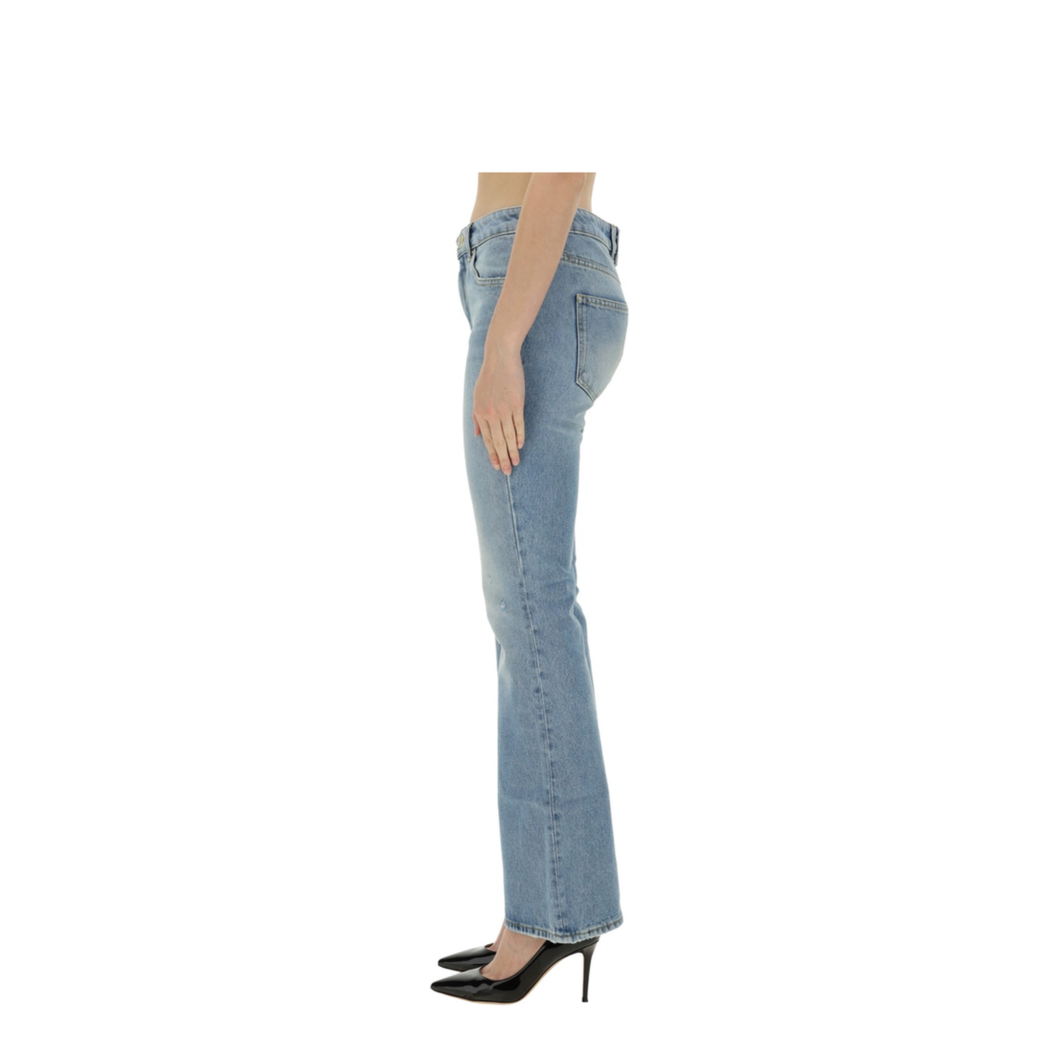 Light Blue Cotton Jeans - Image 4