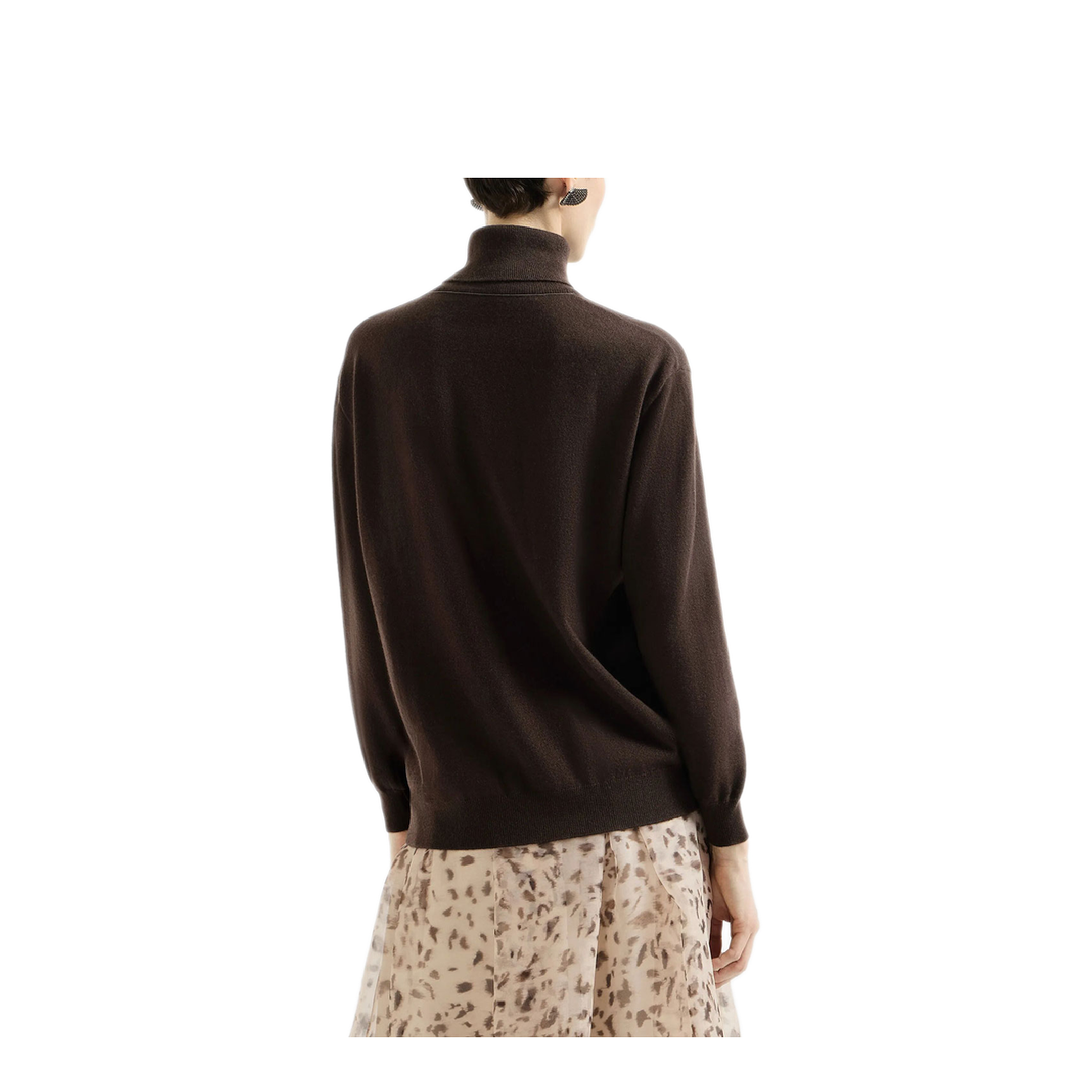 Cashmere Turtleneck Sweater With Monili - Image 3