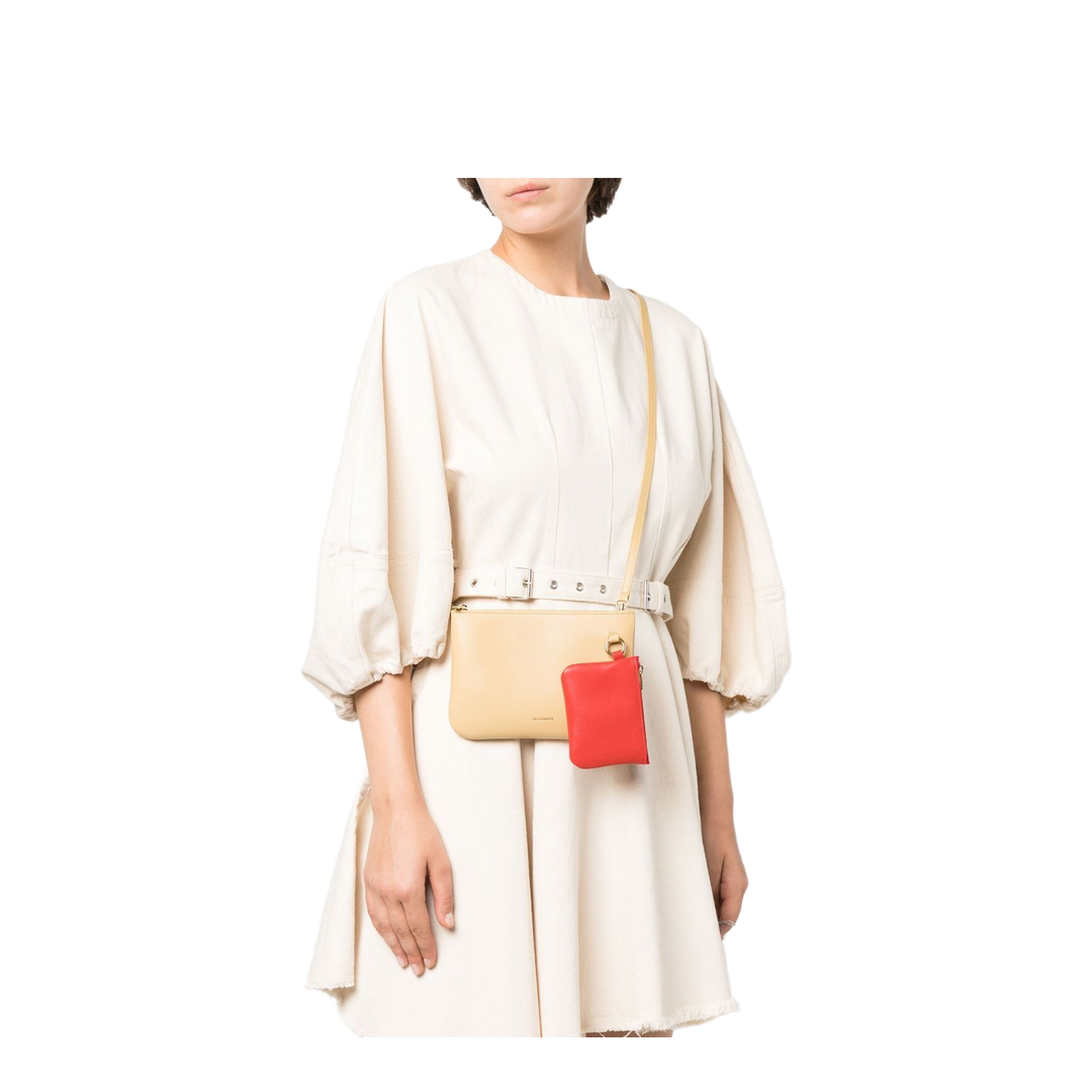 Medium Calfskin Crossbody - Beige/Natural - Image 2