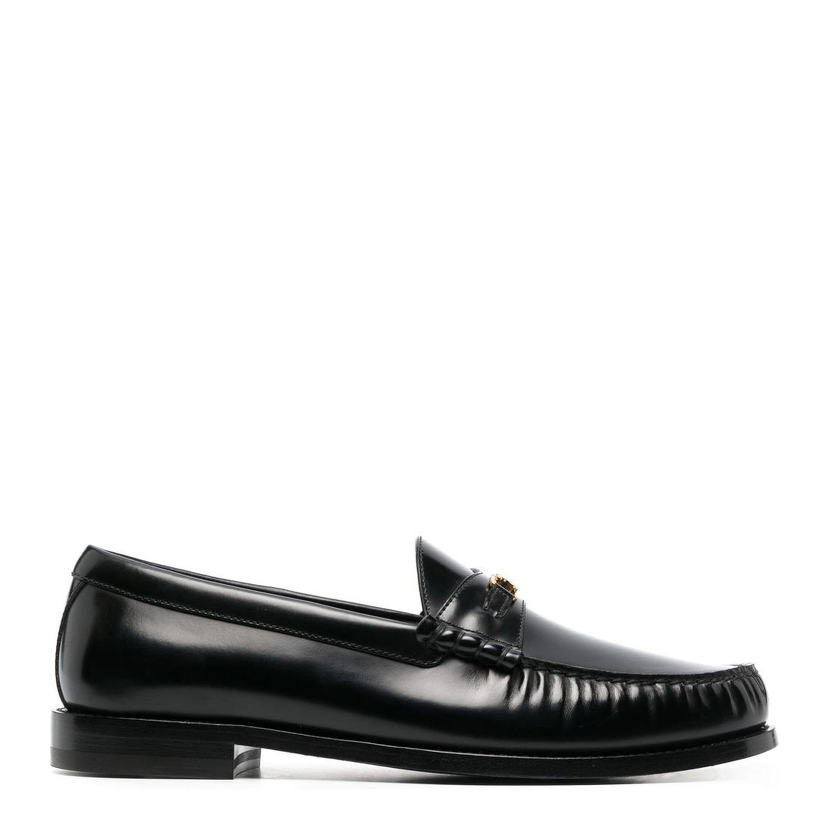Triomphe Loafer in Polished Bull - Black - Image 1