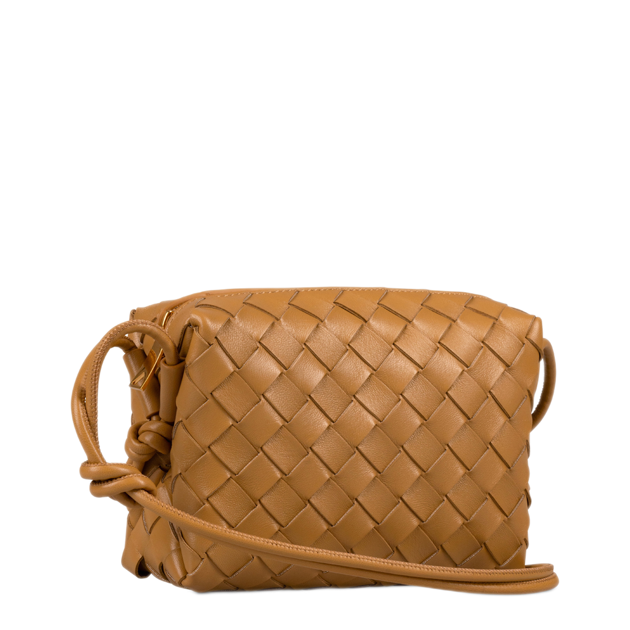 Mini Lambskin Camera Bag - Brown - Image 2