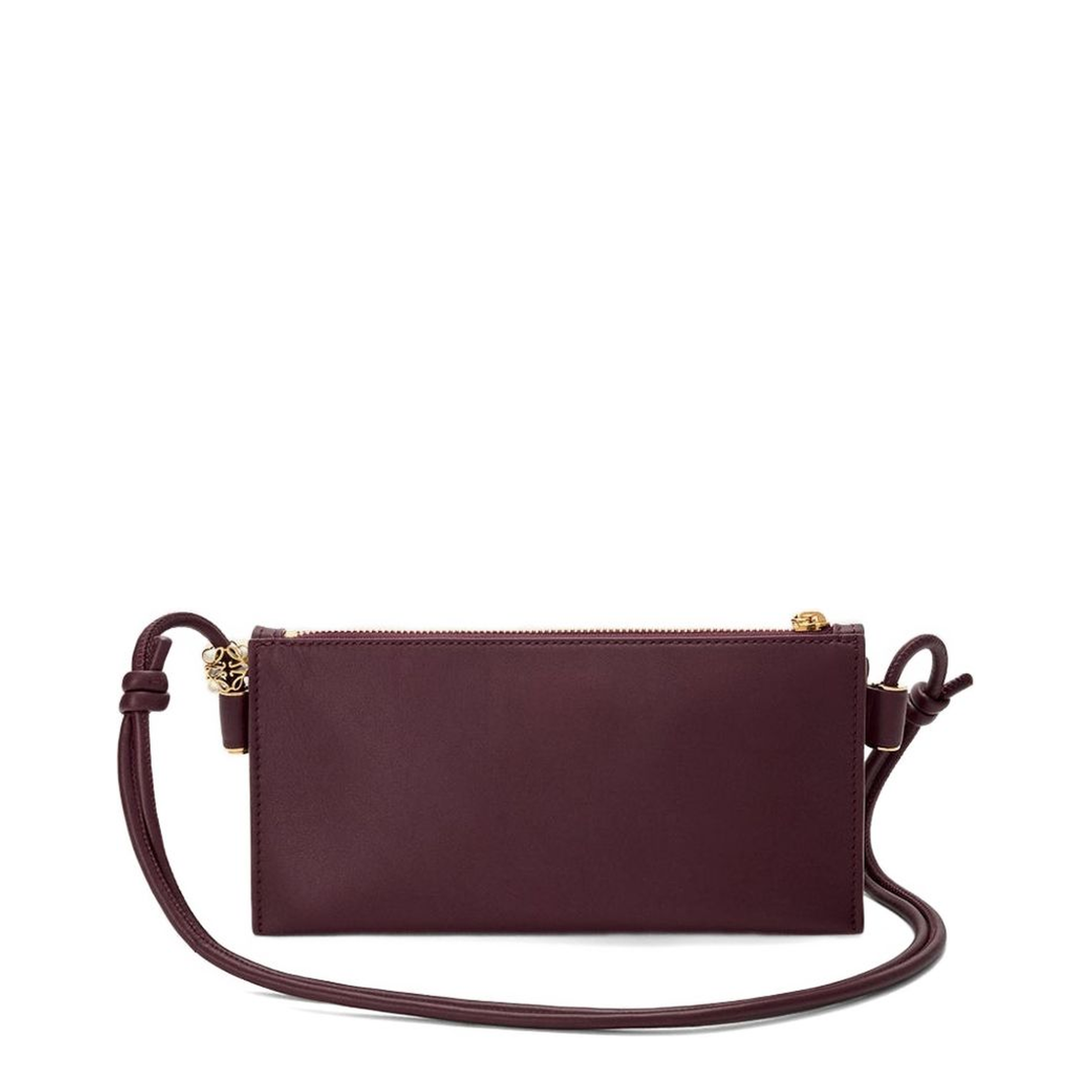 Joya Pouch In Nappa Calfskin - Dark Burgundy - Image 4