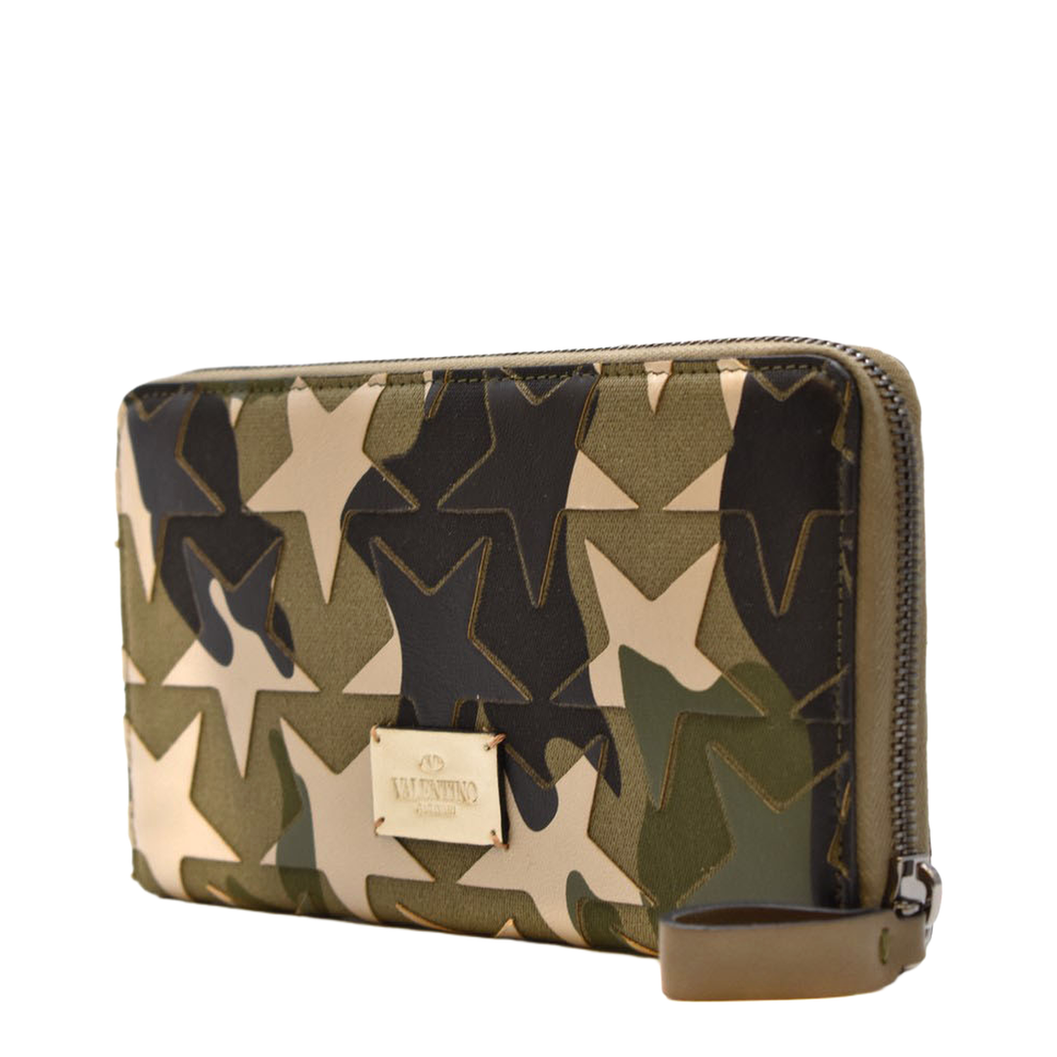 Camouflage Zip-Around Wallet in Military Green - Image 2