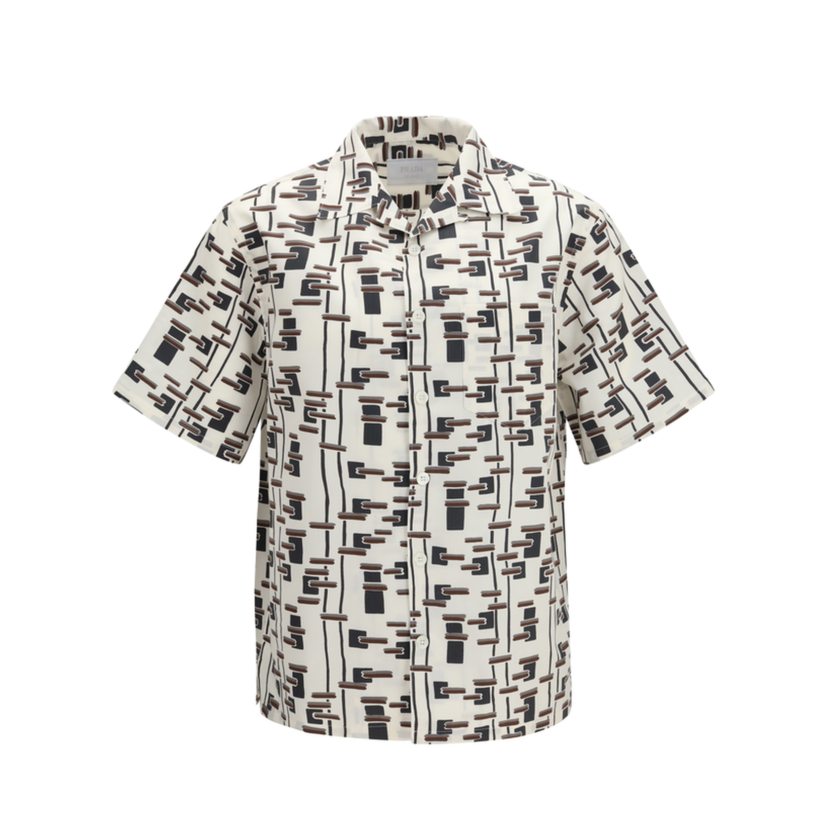 Patterned Bowling Shirt - Image 1