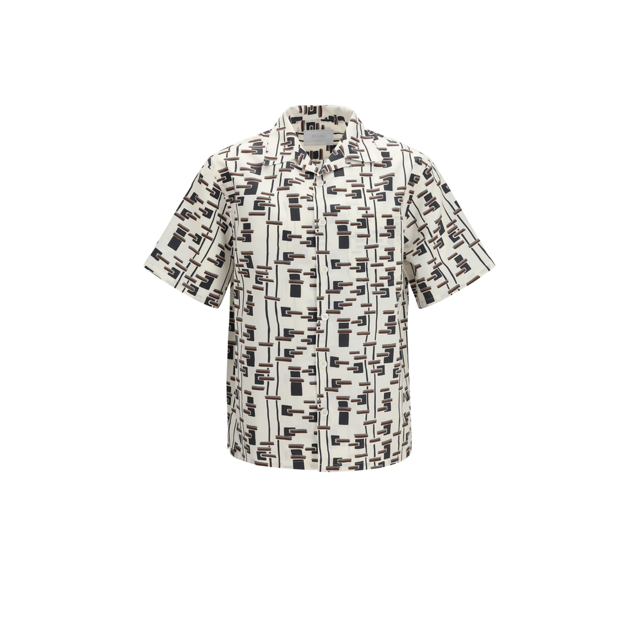 Patterned Bowling Shirt - Image 1