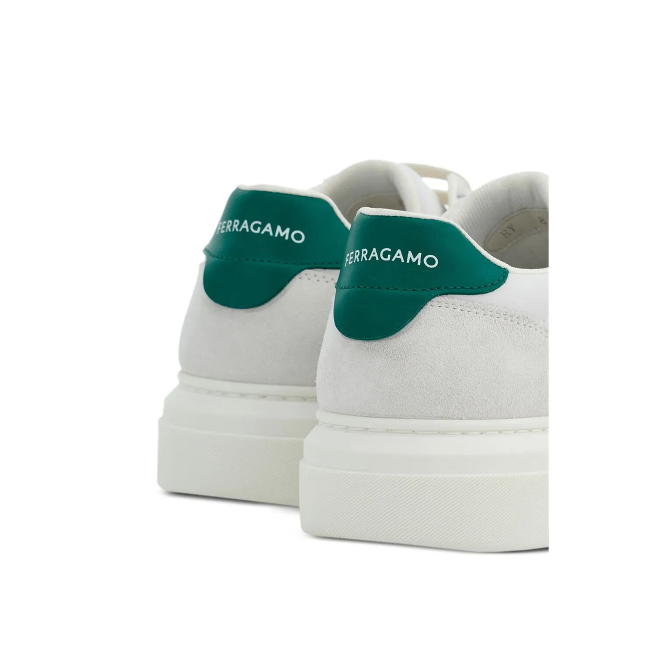 Leather Sneakers with Gancini Patch - Image 3
