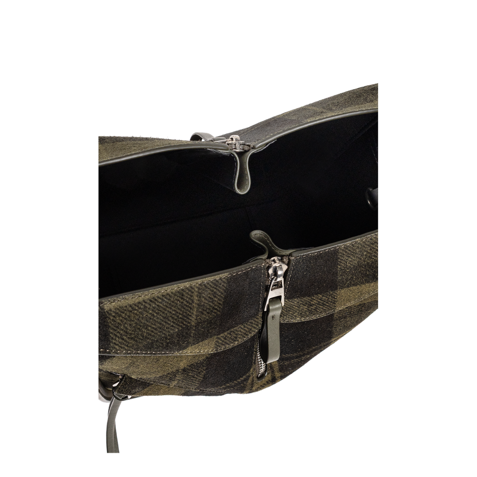 Hammock Leather Shoulder Bag - Khaki Green - Image 5