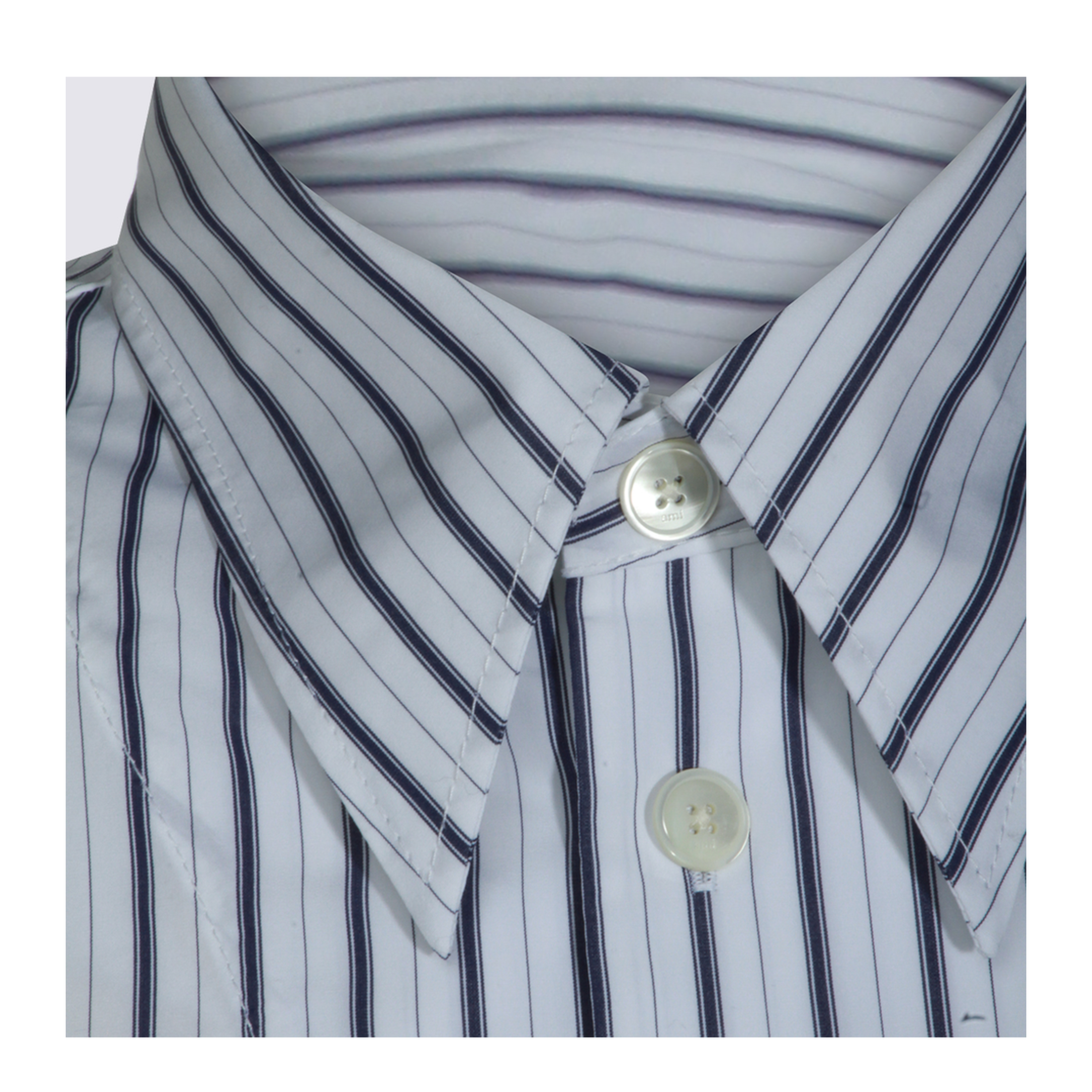 White Striped De Coeur Shirt - Image 8
