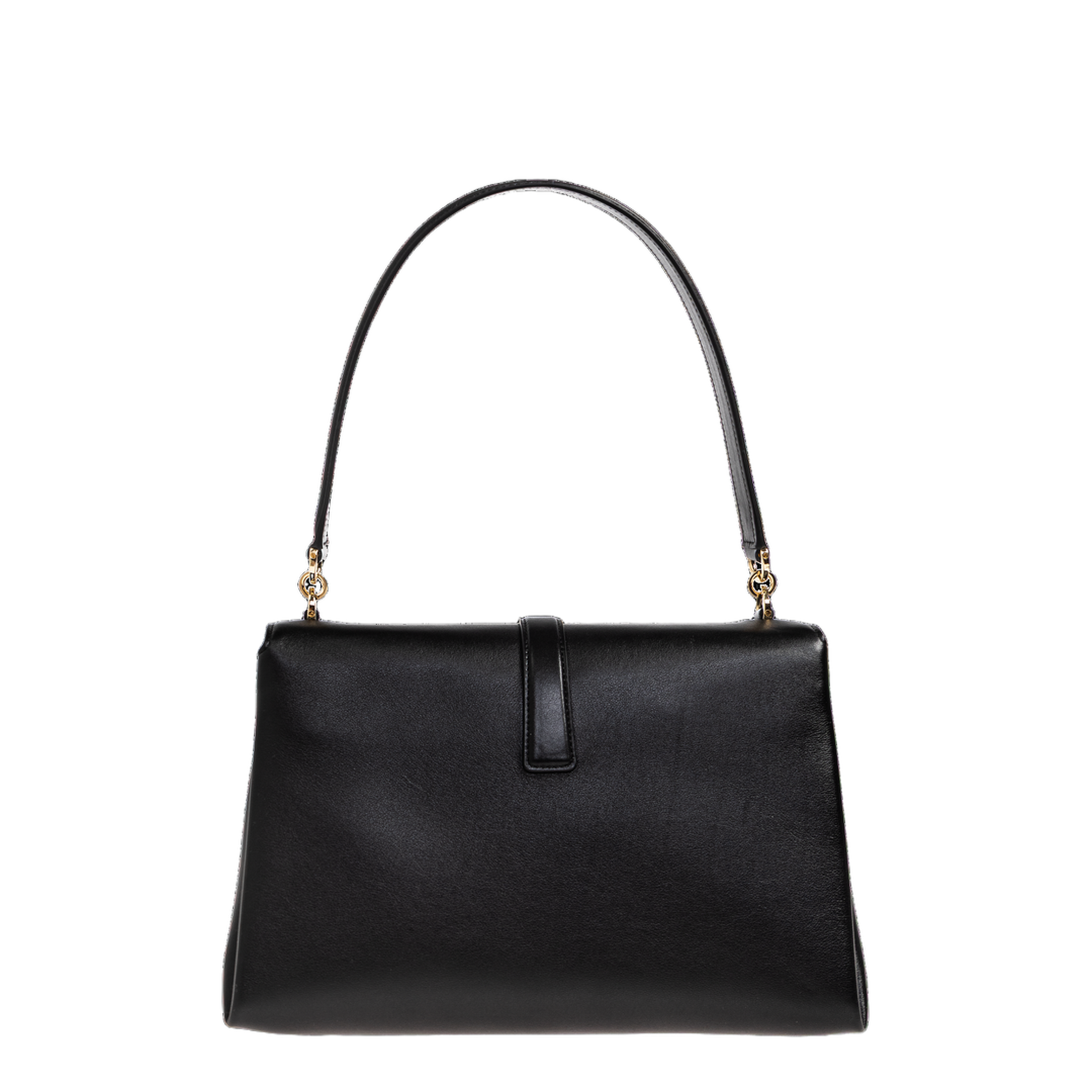 Front Flap Shoulder Bag Small Calfskin - Nero - Image 3