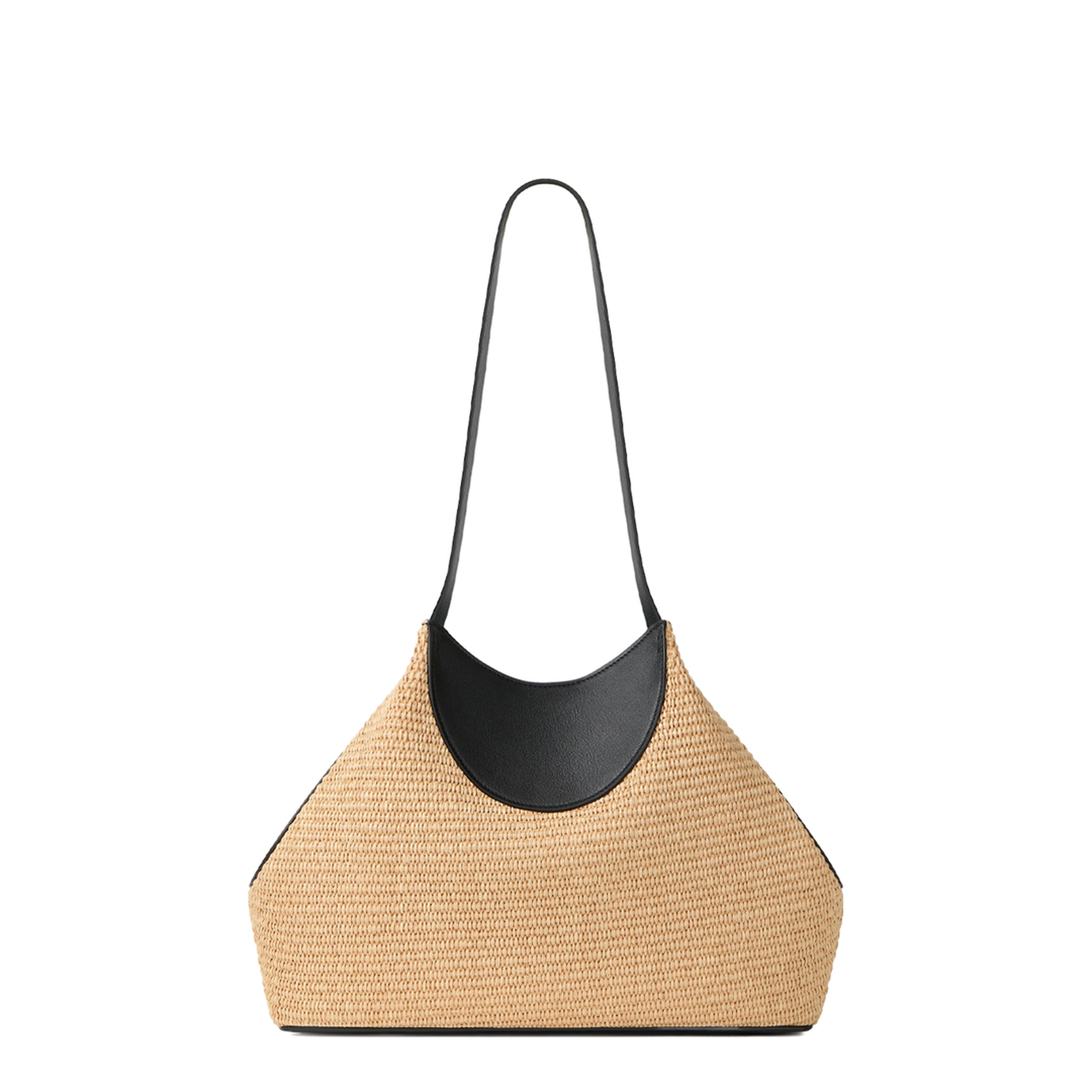 Facet Small Raffia Tote - Natural - Image 2
