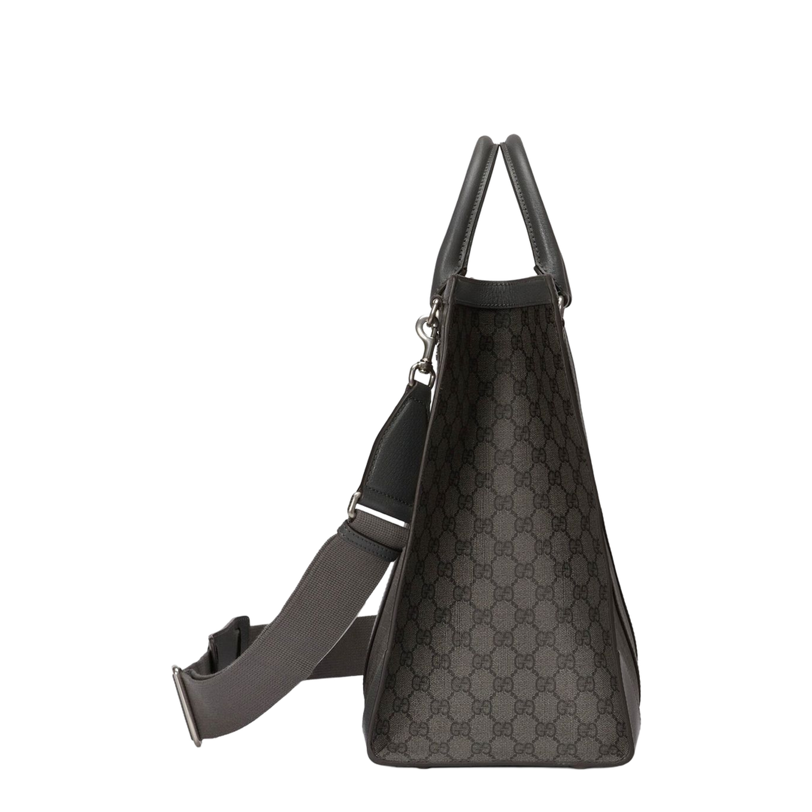 Ophidia Large Canvas Shopper Bags - Gray - Image 5