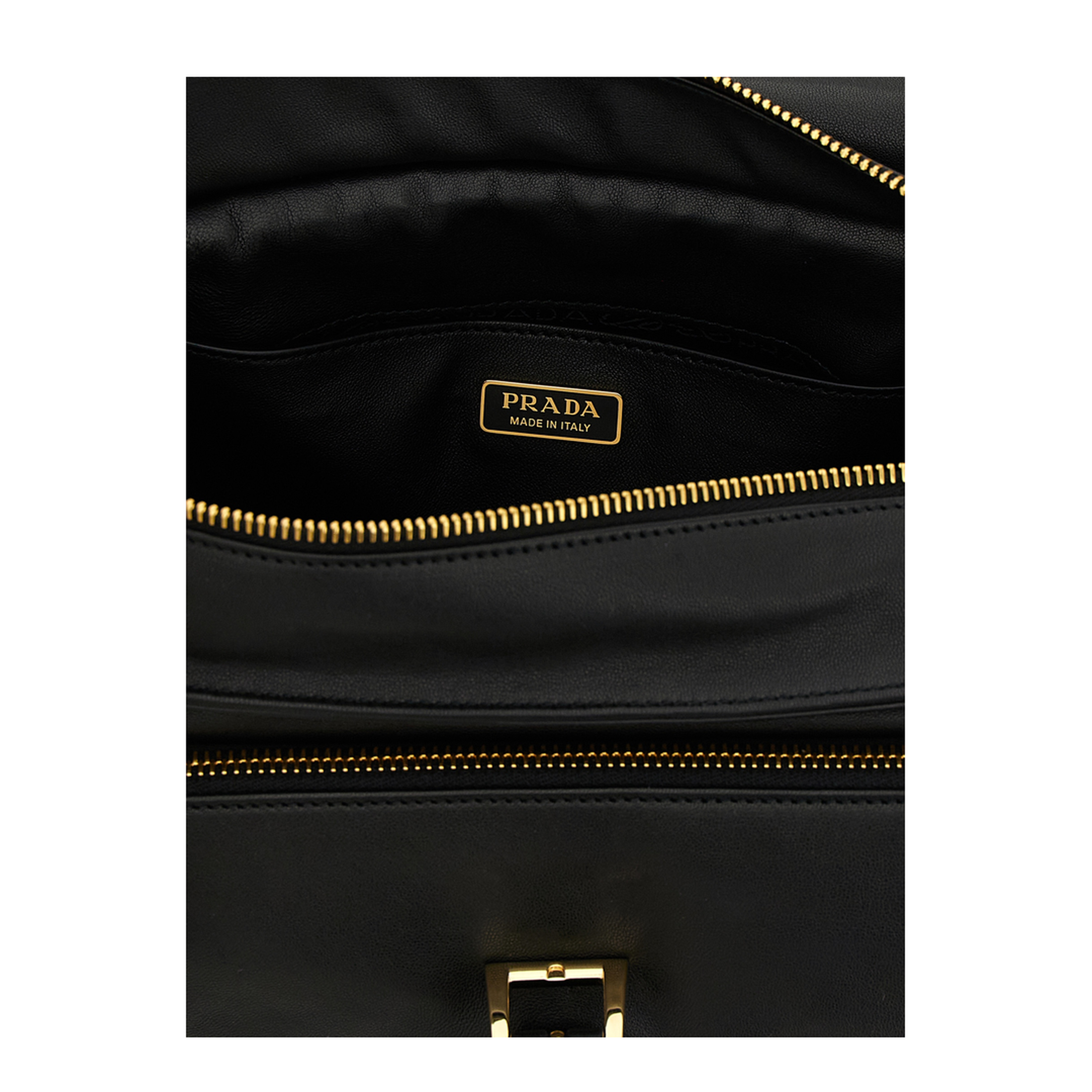 Explore Medium Nappa Leather Shoulder Bags - Nero - Image 4