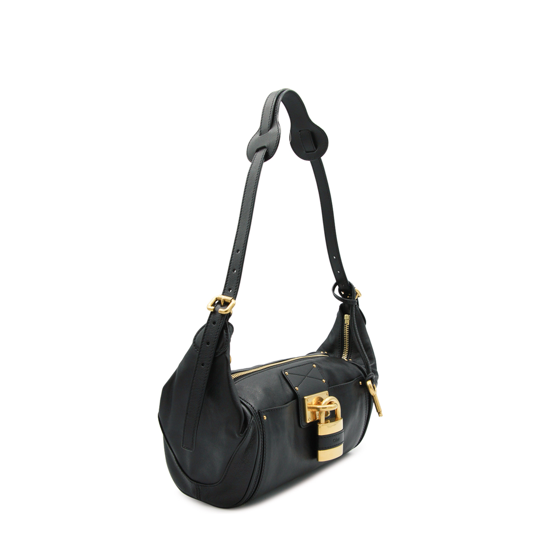 Paddington Grained Buffalo Leather Crossbody - Black - Image 3