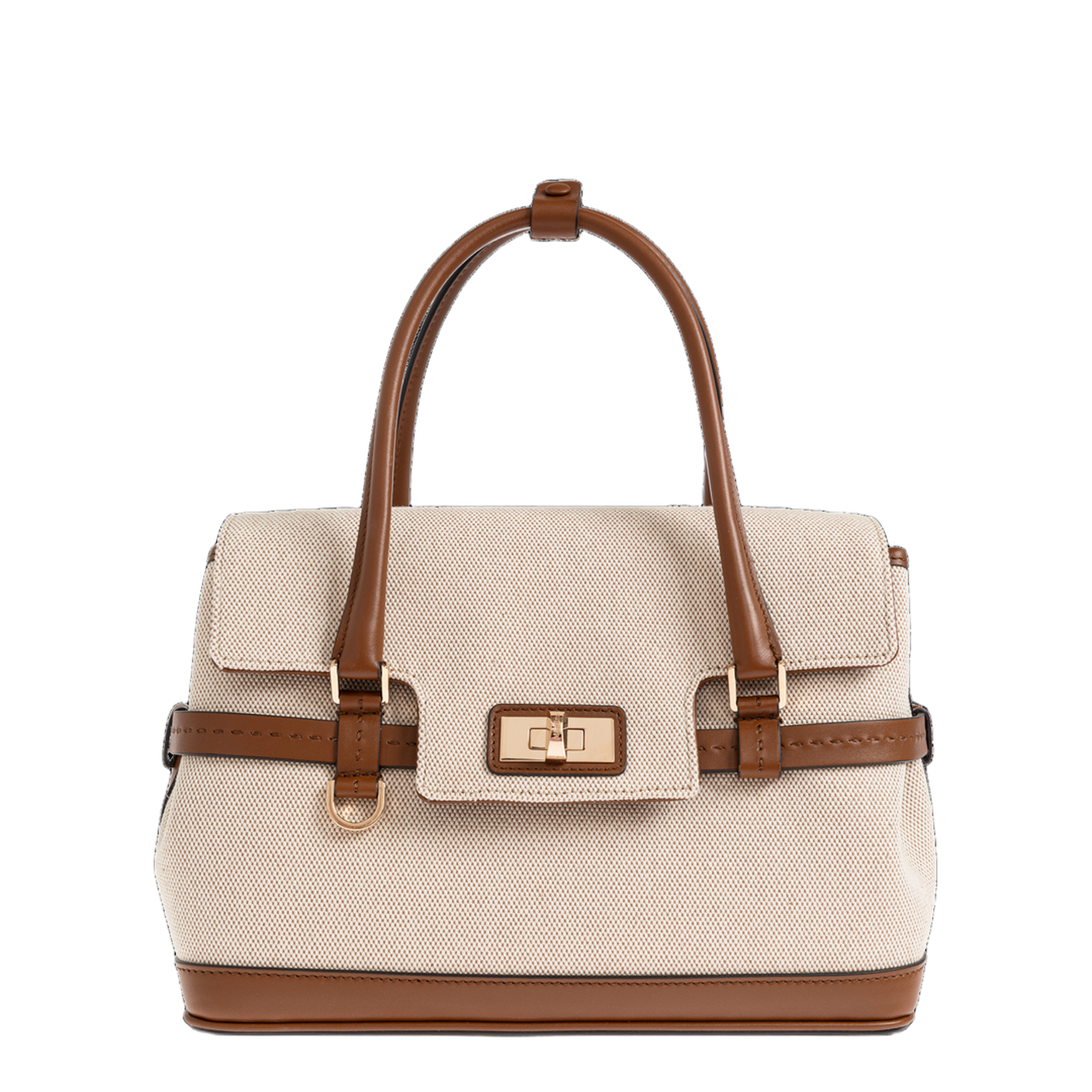 Margaux XS Cotton Canvas and Leather Handbag - Powder - Image 1
