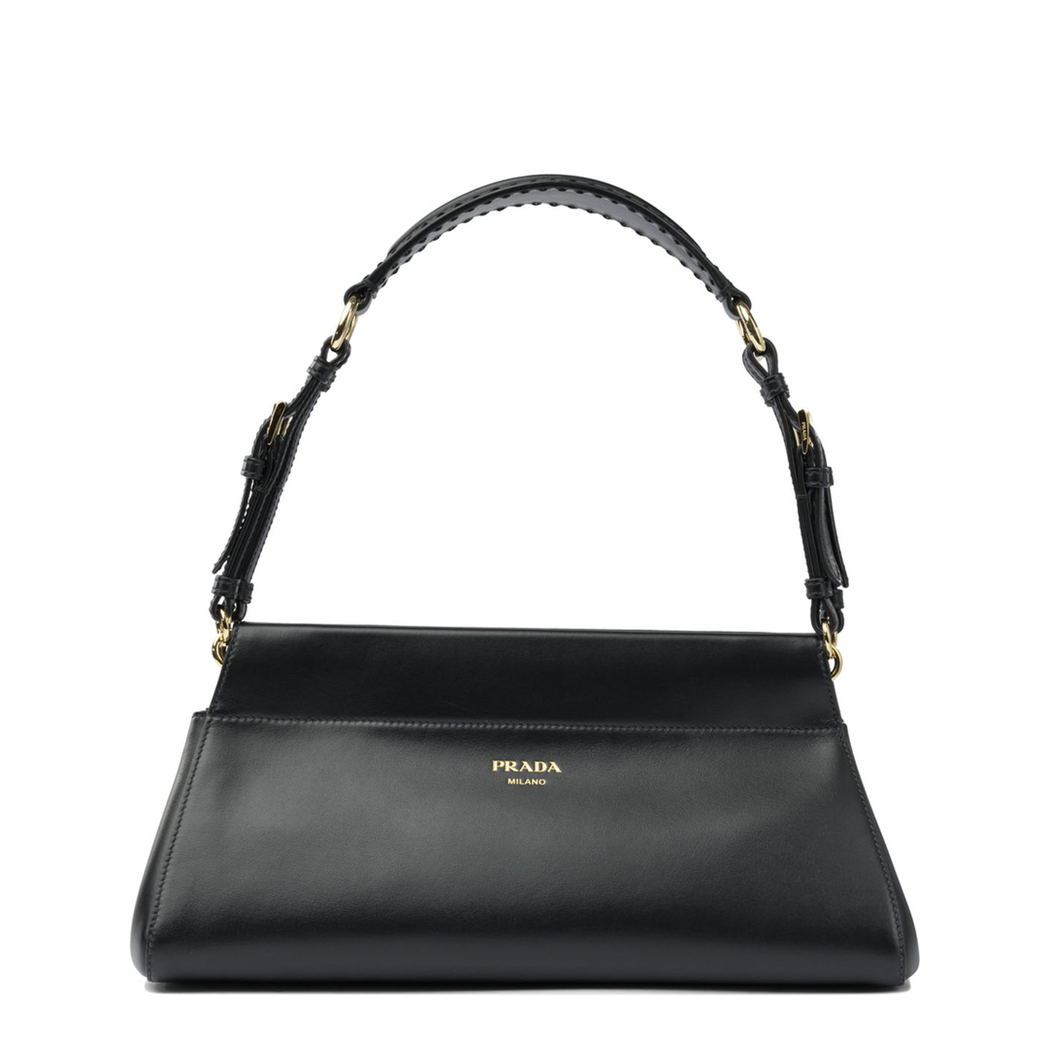 Enchaîné Medium Leather Bag Black - Image 1