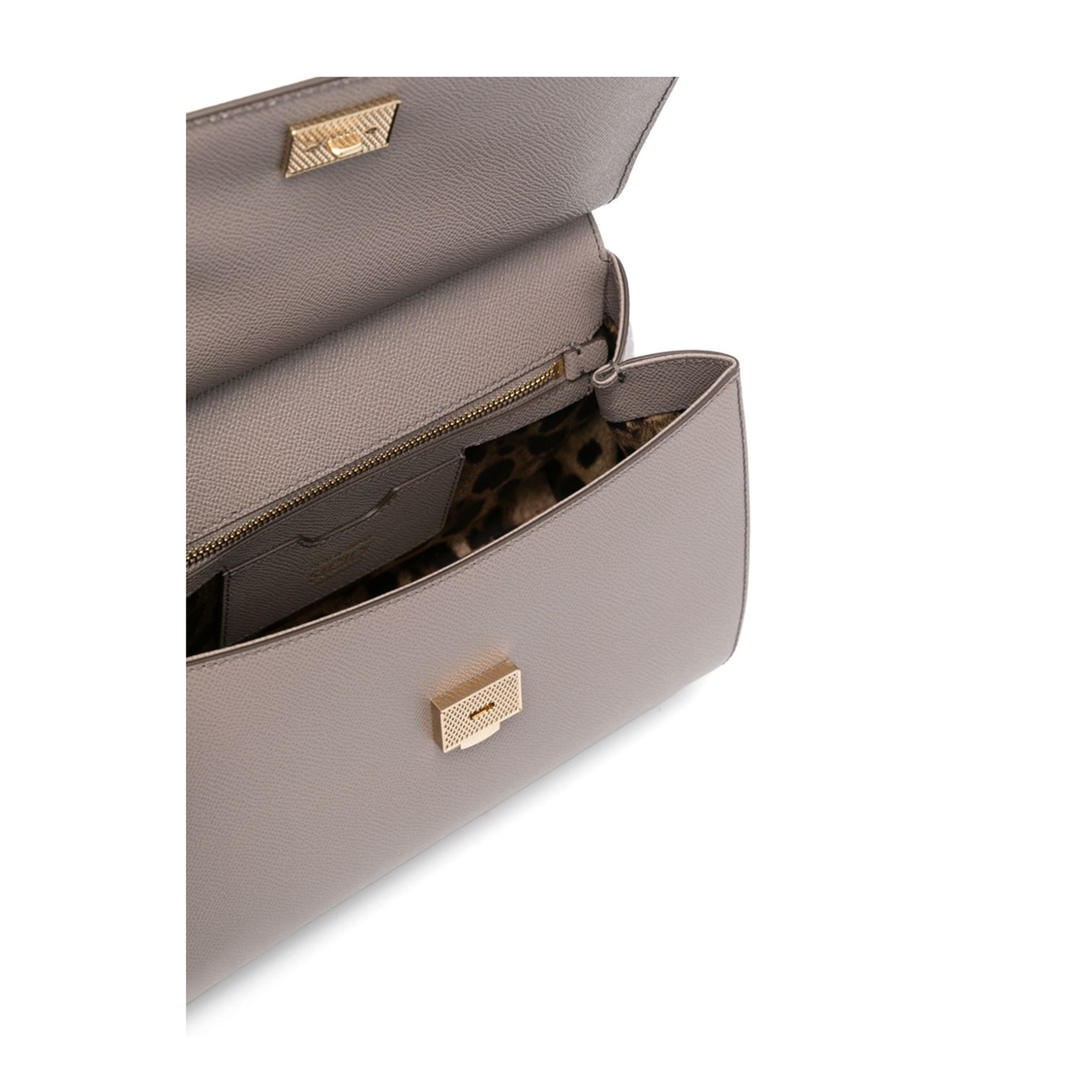 Sicily Large Dauphine Calfskin Handbag - Grey - Image 2