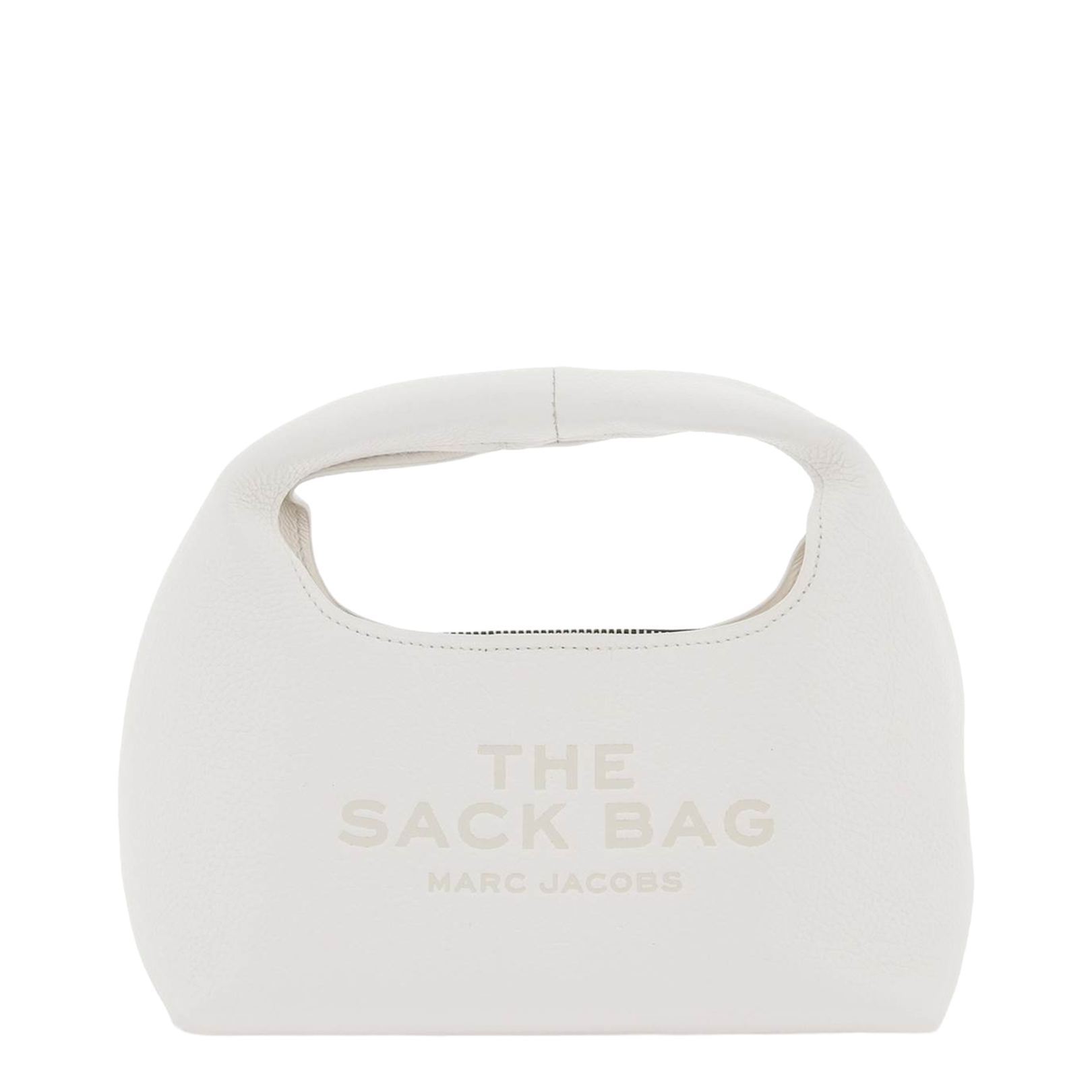 Medium Full Grain Leather Bag - White - Image 1