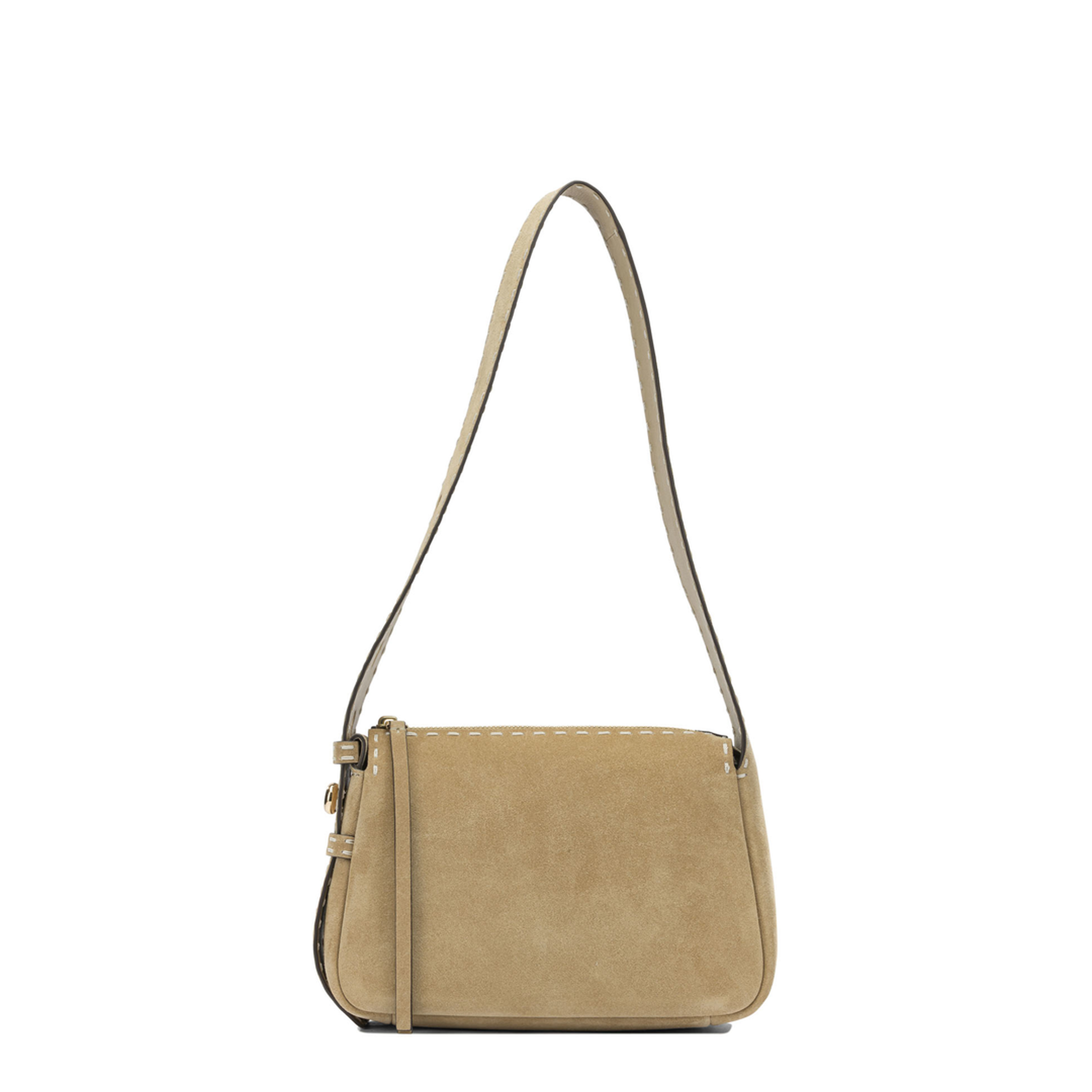 Fleming Leather Shoulder Bag - Blanc - Image 1