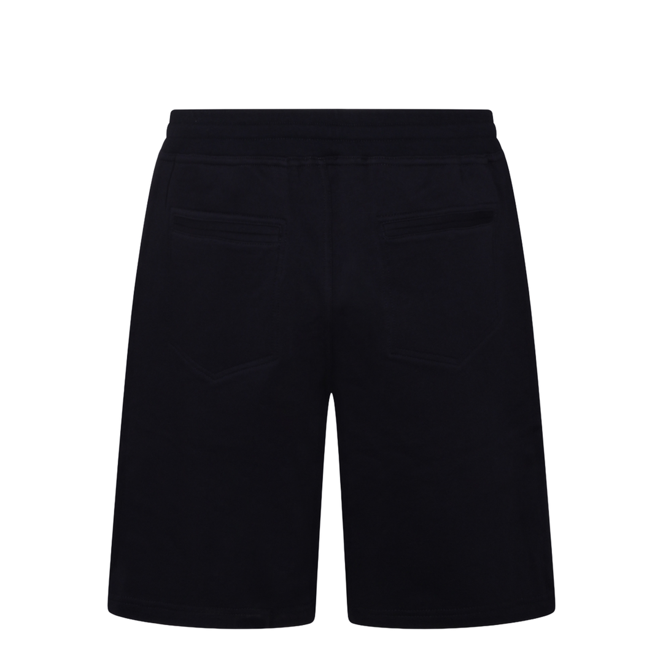 Techno Cotton Fleece Bermuda Shorts Black - Image 4