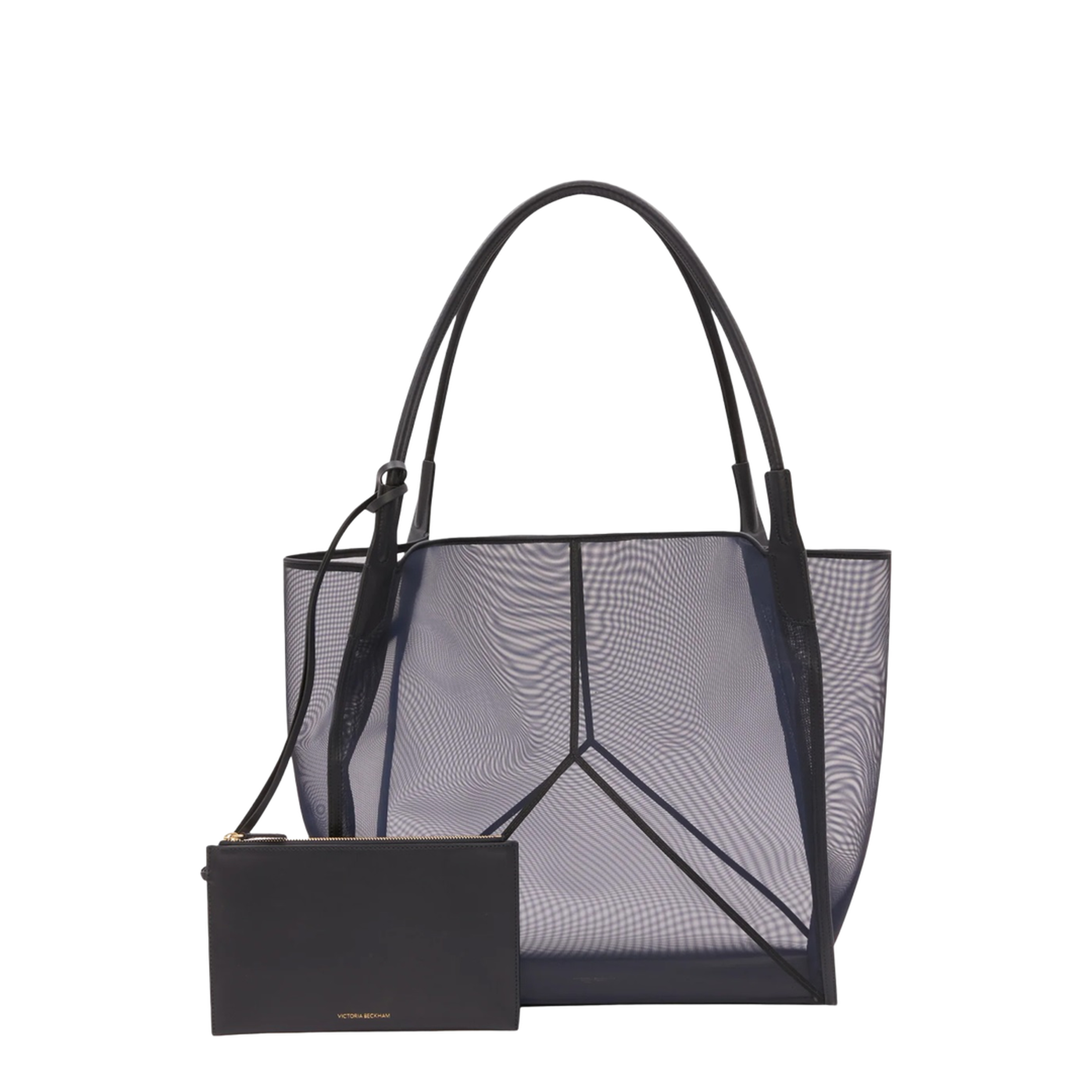 Large Polyamide Mesh Tote - Navy - Image 1