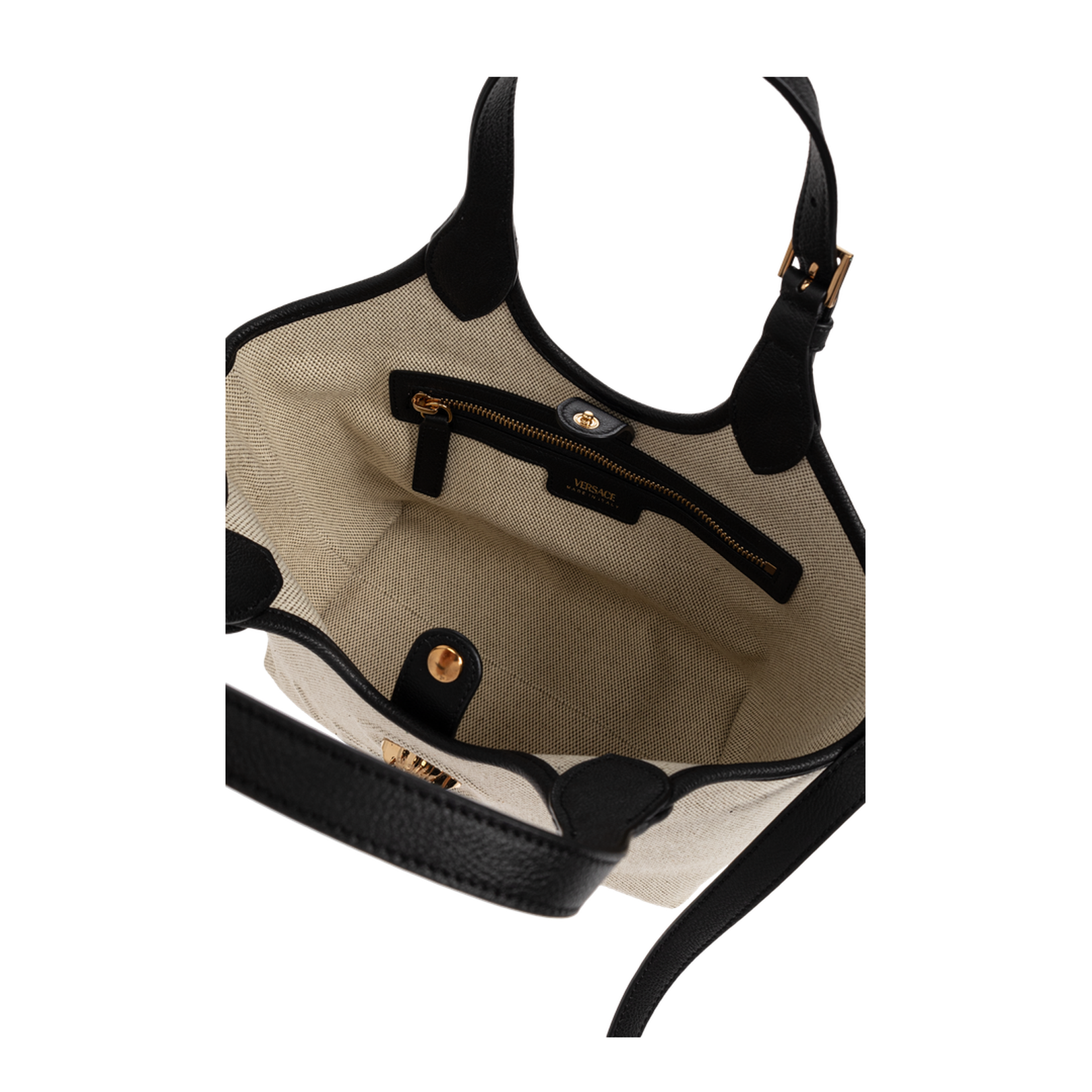 La Medusa Mini Hand Bag Canvas Cream - Image 5