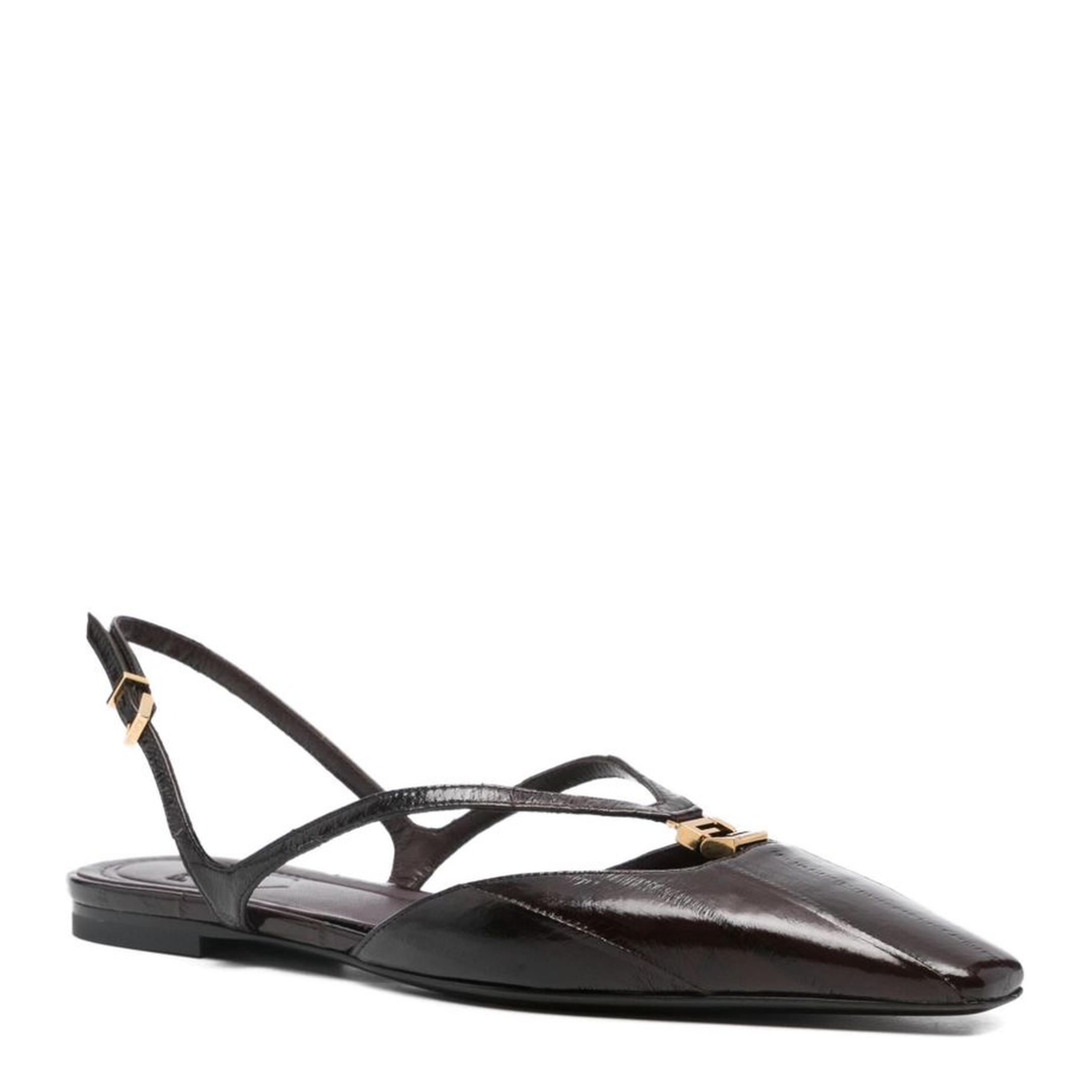 Flat Shoes Brown - Image 4