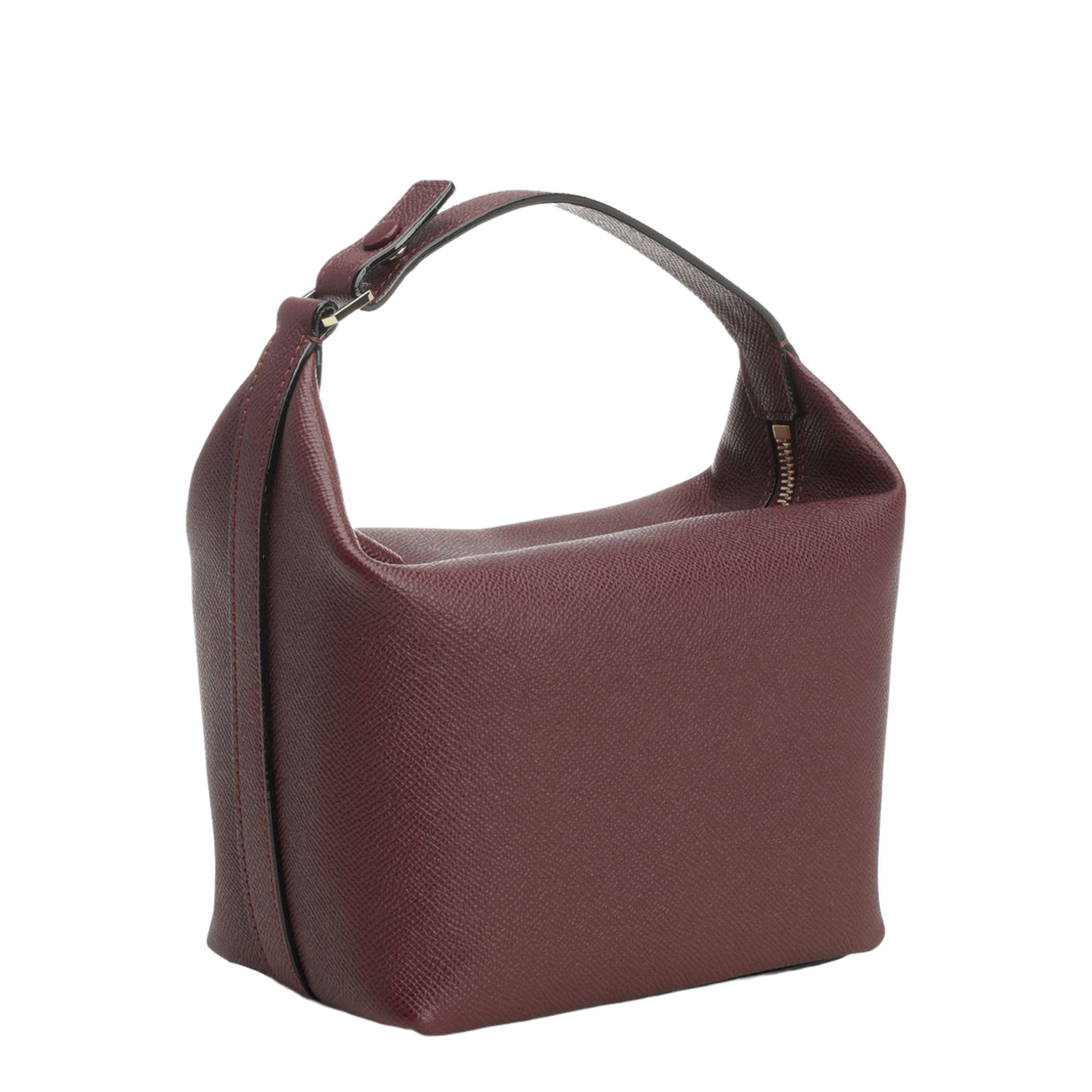 Mochi Mini Calf Leather Top-Handle Bag - Amaranto - Image 2