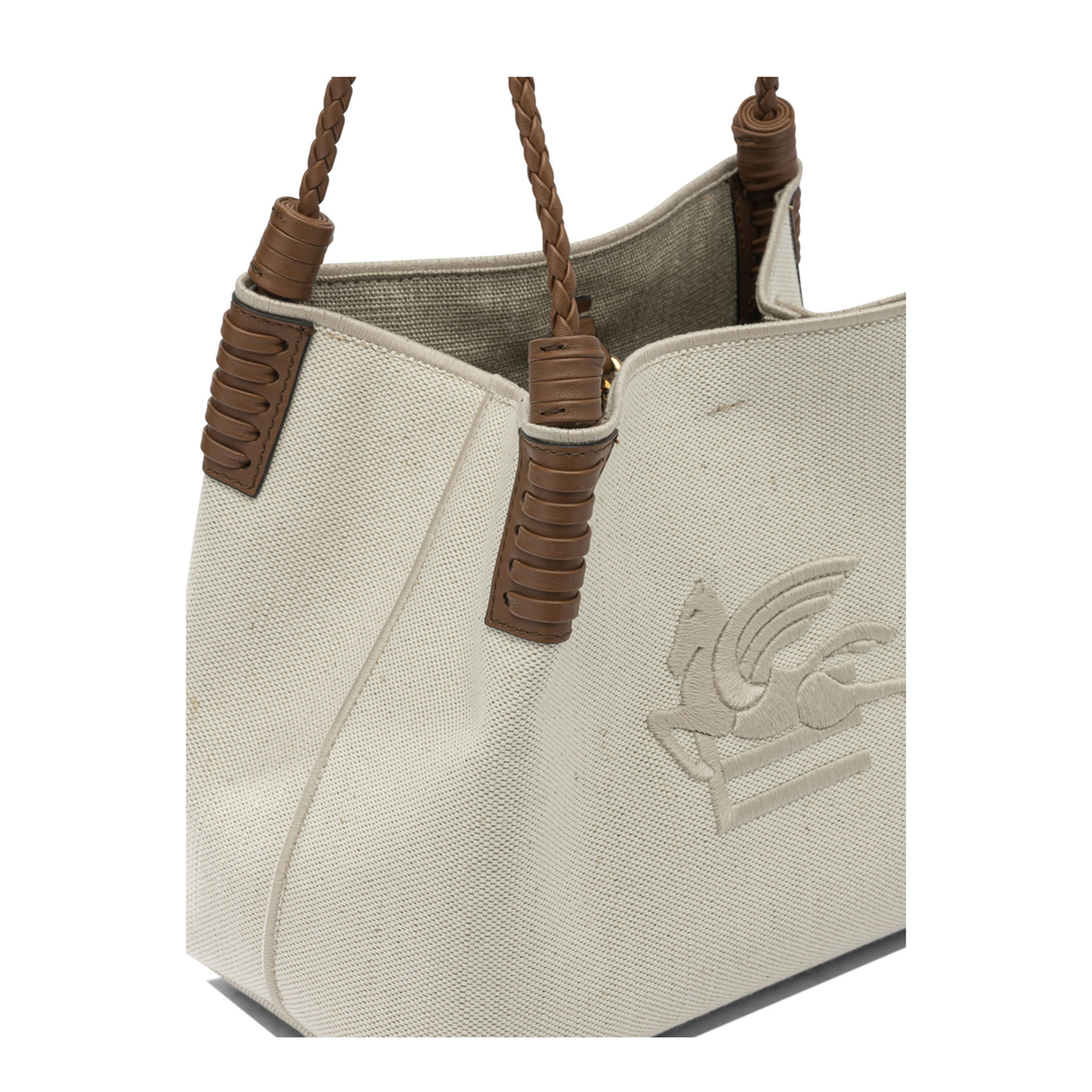 Libra Small Canvas Tote Bag - White - Image 4