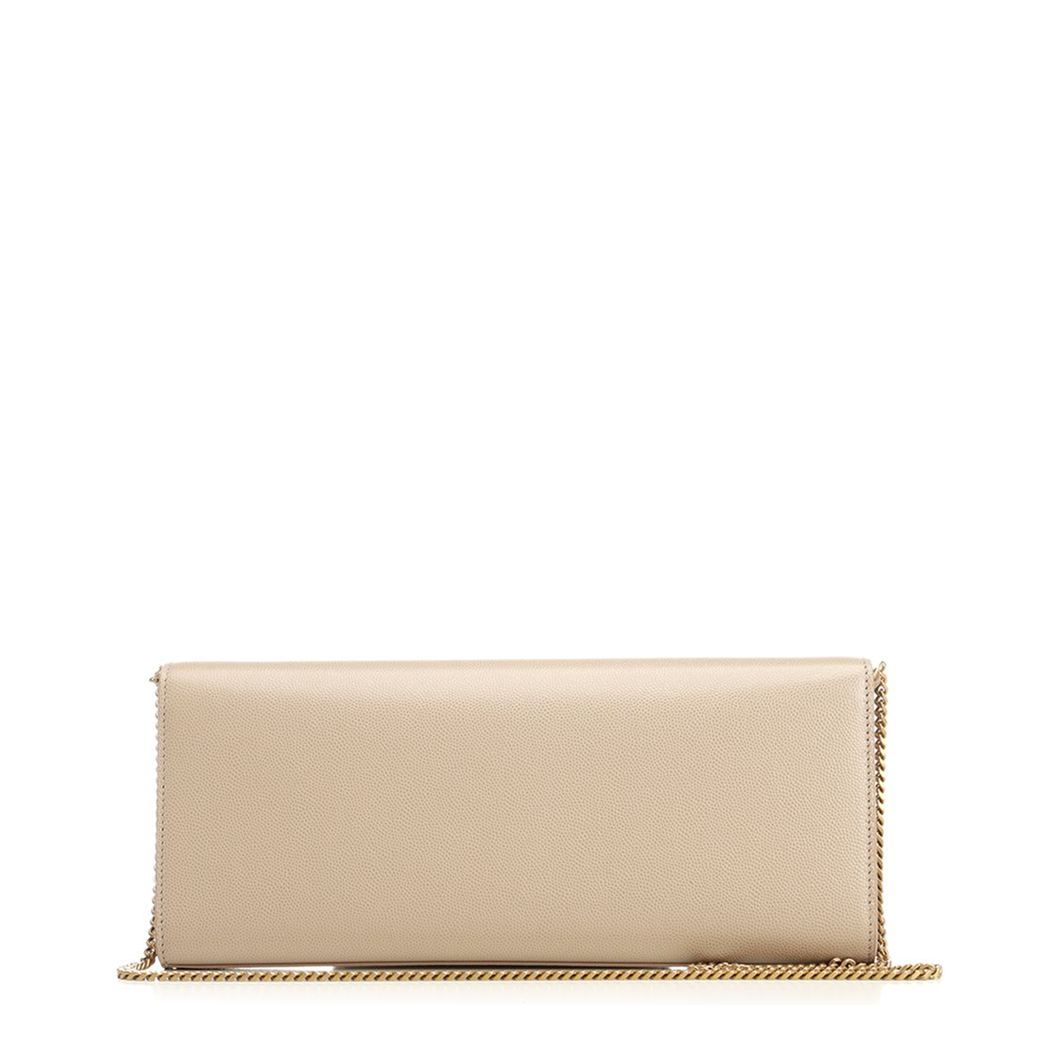 Kate Calf Leather Clutch - Dark Beige (Beige) - Image 3