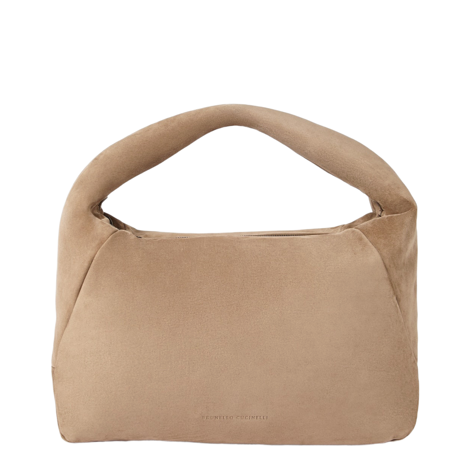 BC Duo Suede Shoulder Bag Light Brown - Image 1