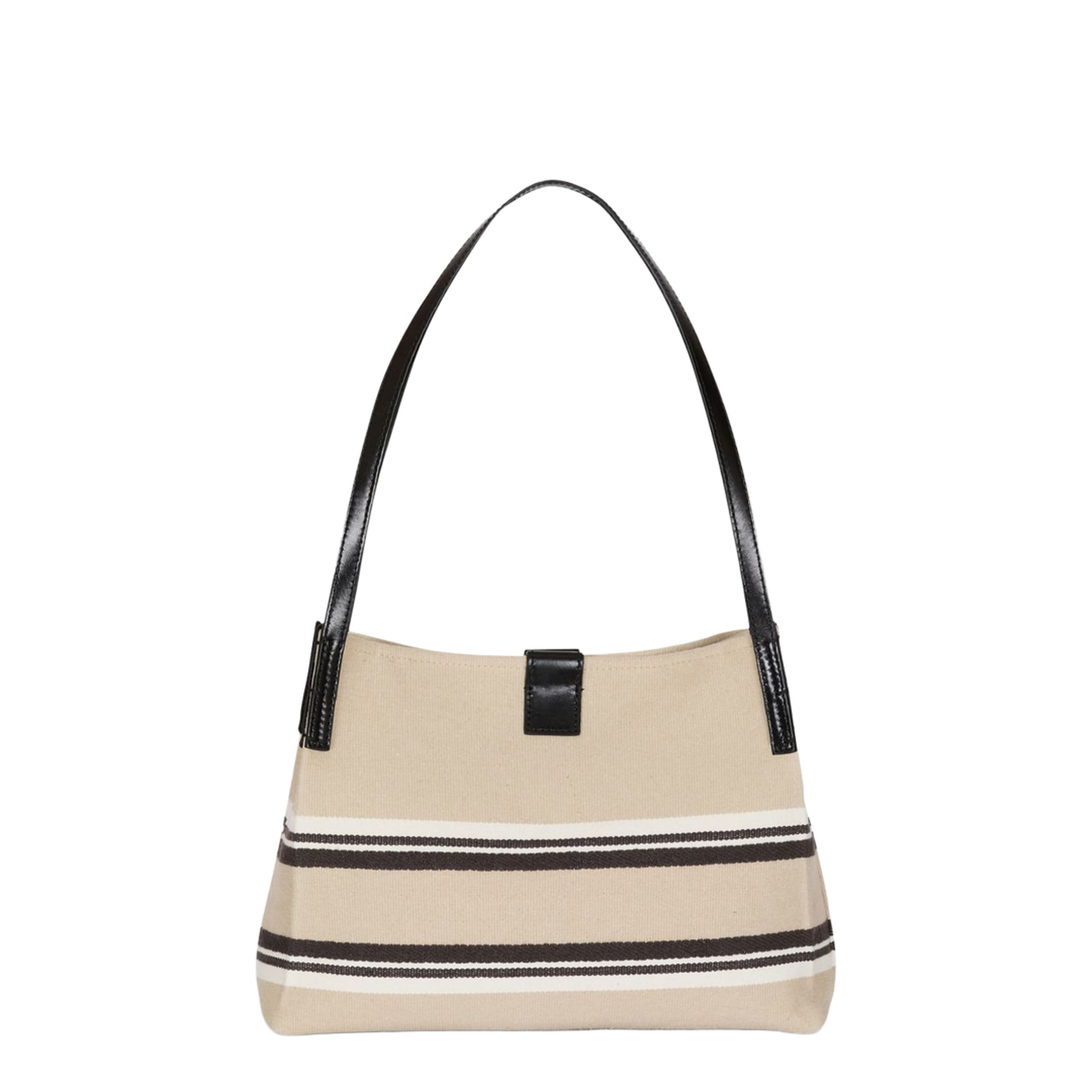 Release Small Canvas Leather Tote - Natural/Cream - Image 3