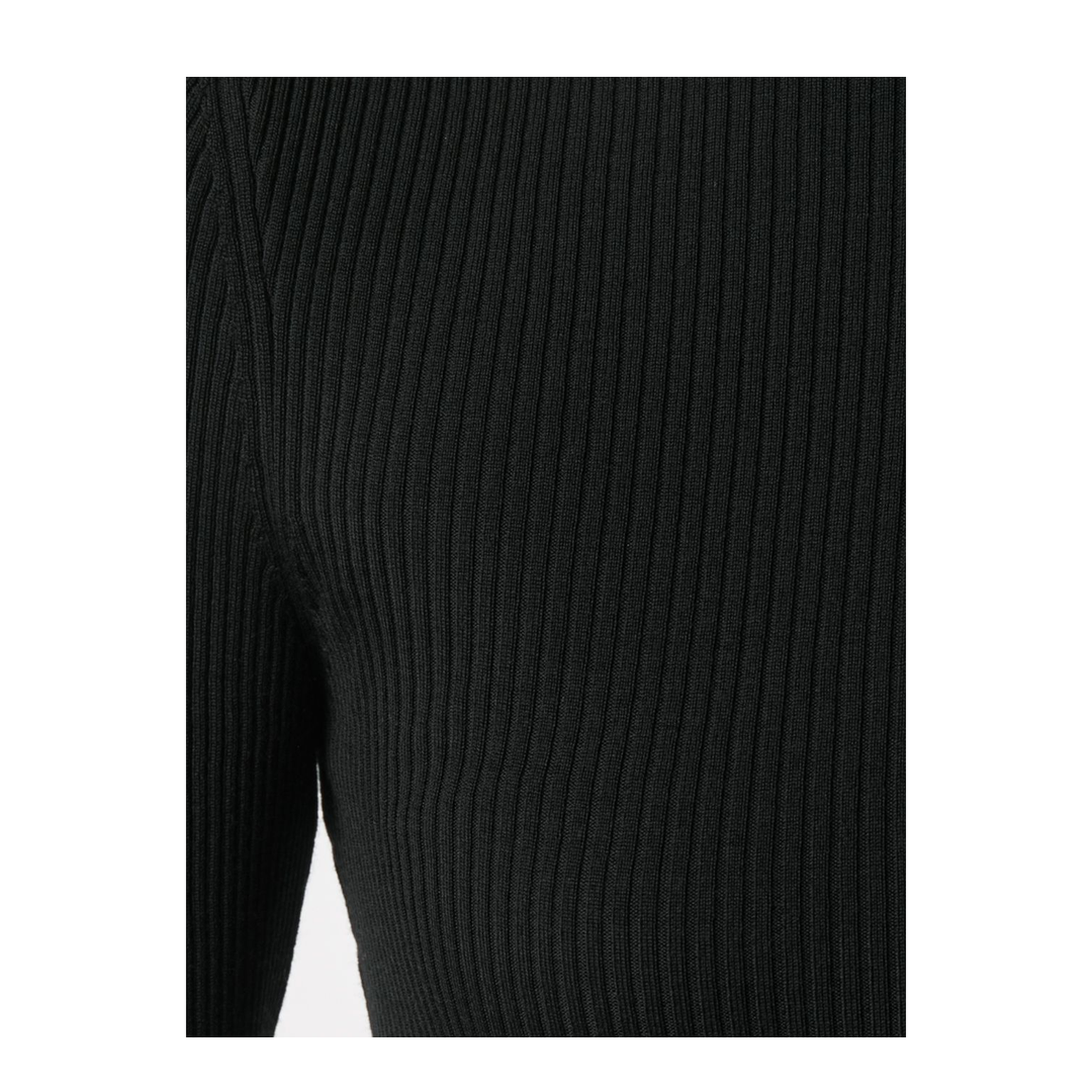 Merino Fine Rib Top Long Sleeves - Image 2