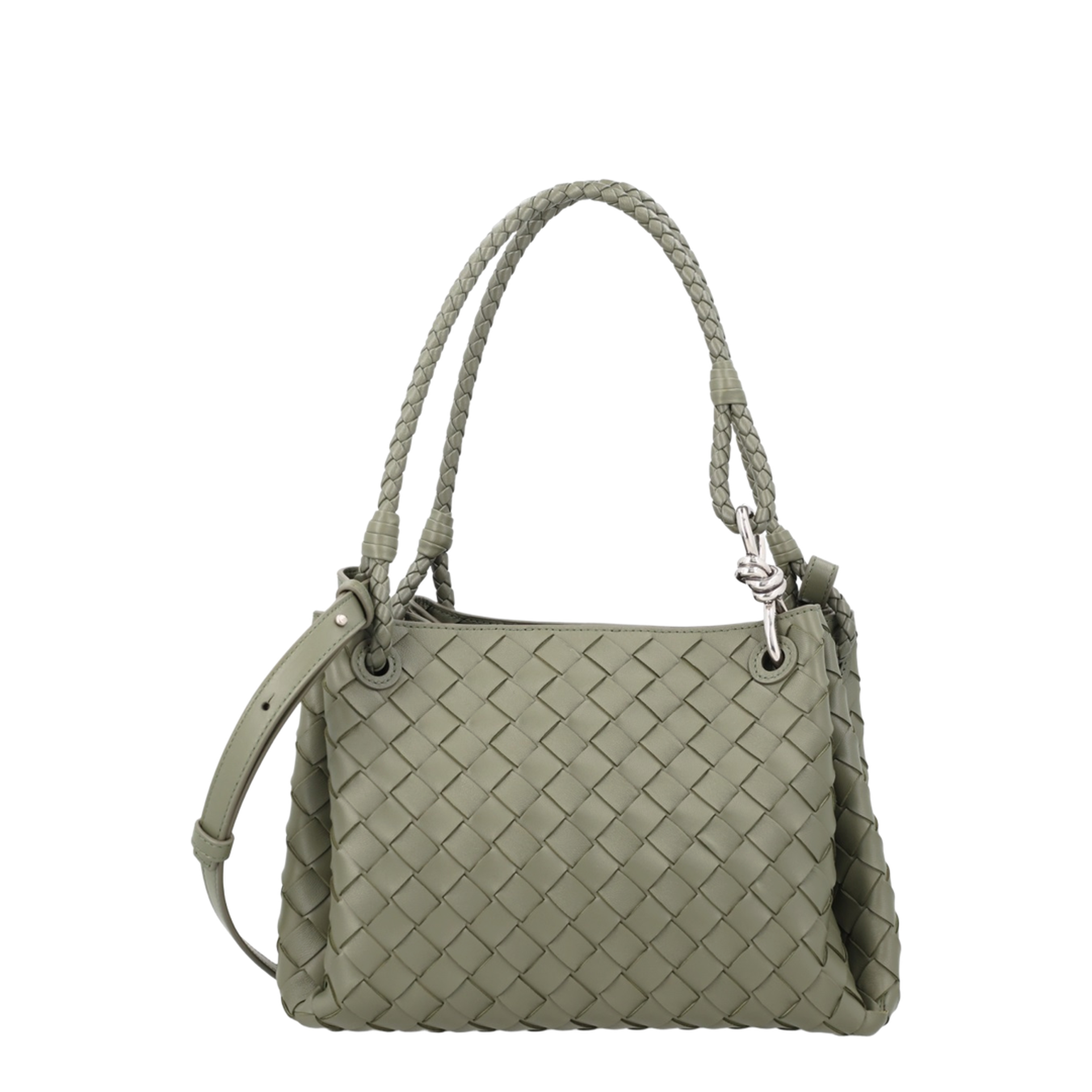Parachute Medium Lambskin Shoulder Bag - Pickle - Image 1