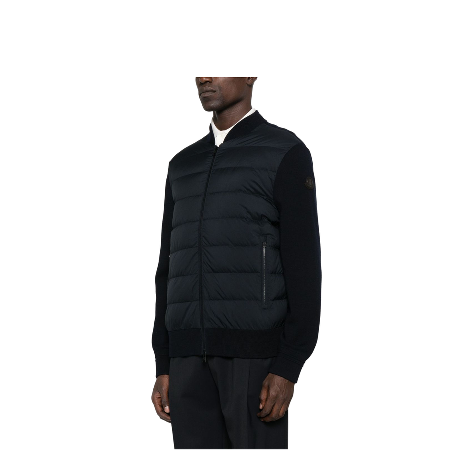 Padded Wool Zip-Up Cardigan - Image 5