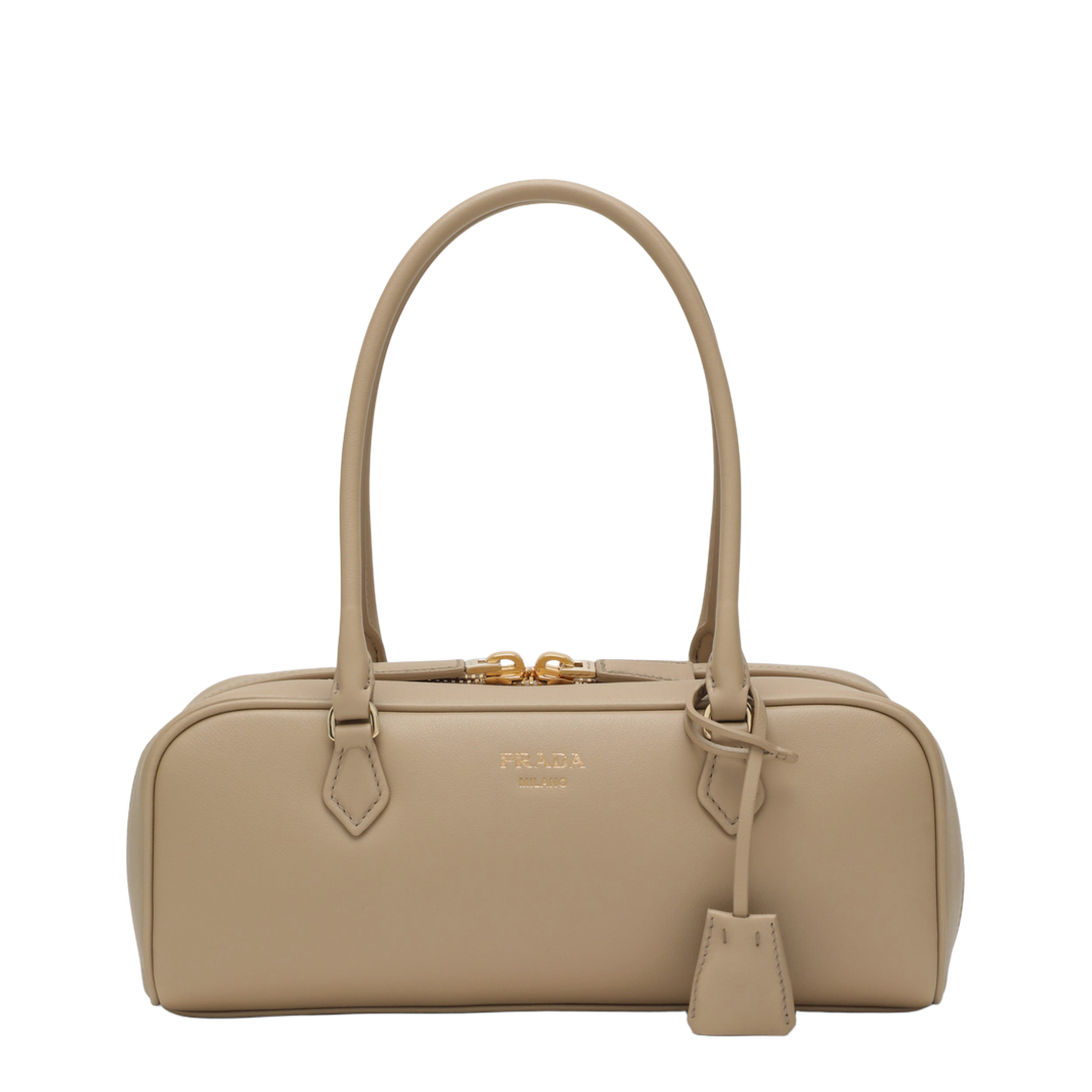 Leather Shoulder Bags - Sand - Image 1