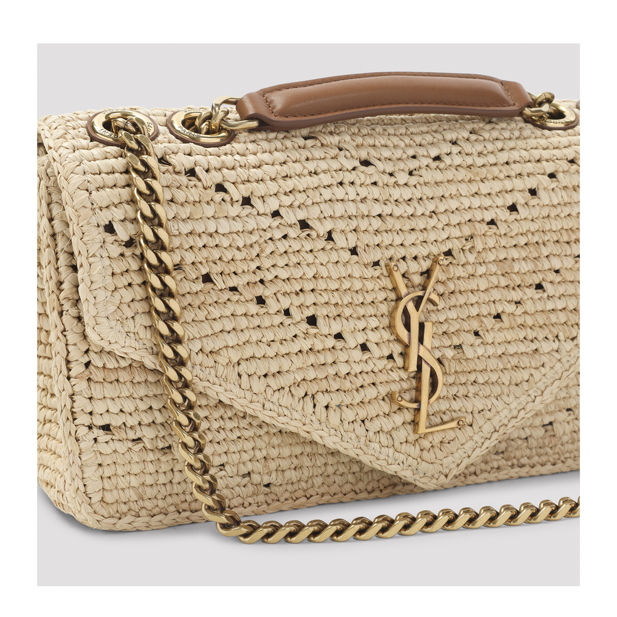 Crochet Raffia Chain Bag - Image 5