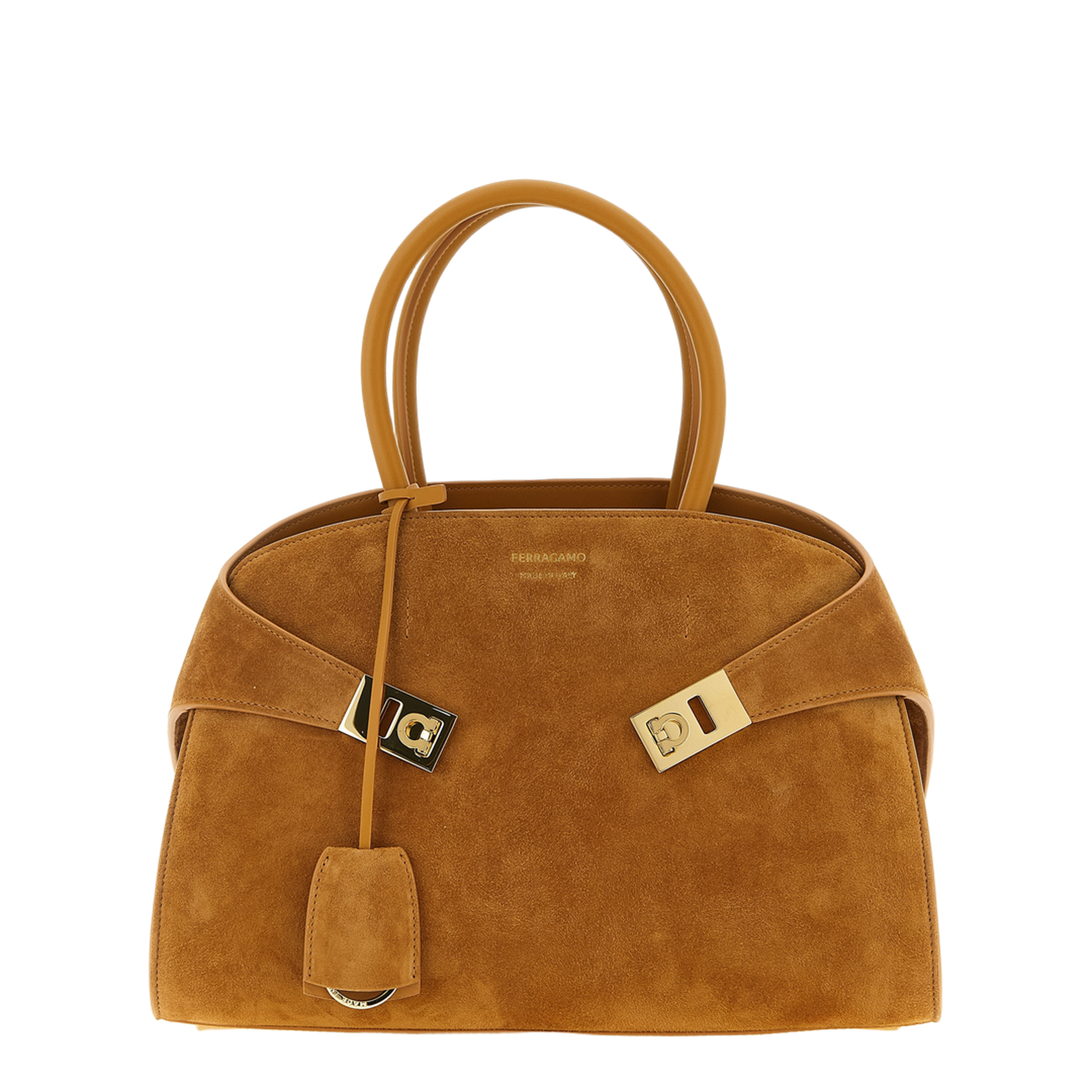 Hug Th S Medium Suede Tote Bag - Naturale - Image 1