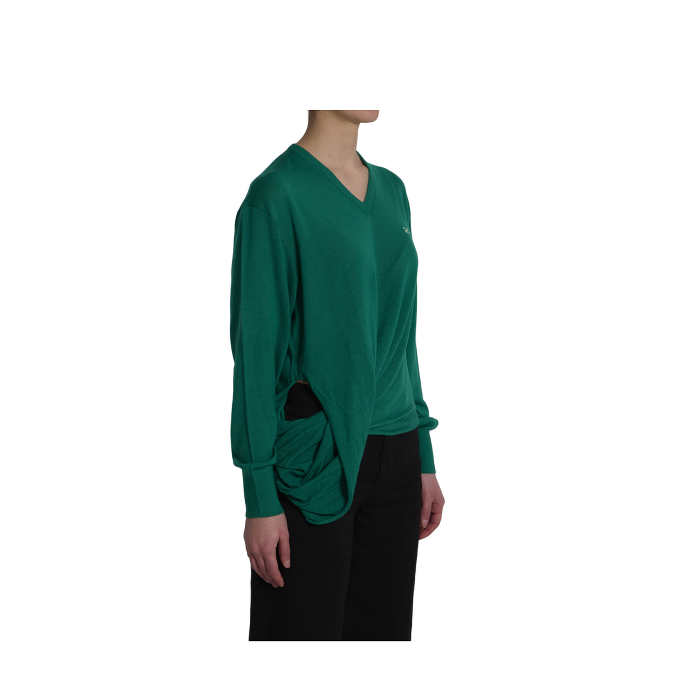 Green Wool Sweater - Image 2